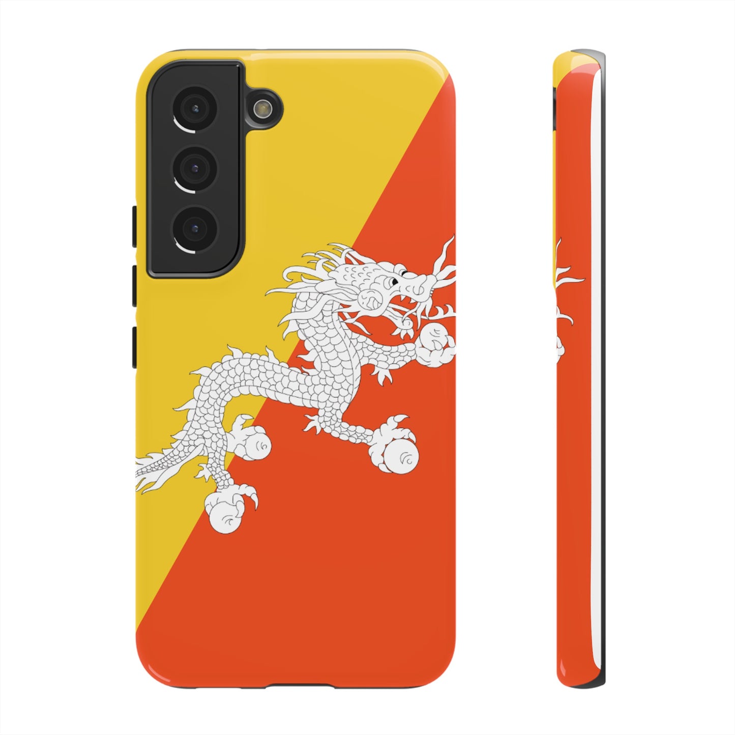 Bhutan Flag Phone Case | iPhone 15 Plus/ Pro, 14, 13, 12| Google Pixel 7, Pro, 5| Samsung Galaxy S23 All Major Phone Models