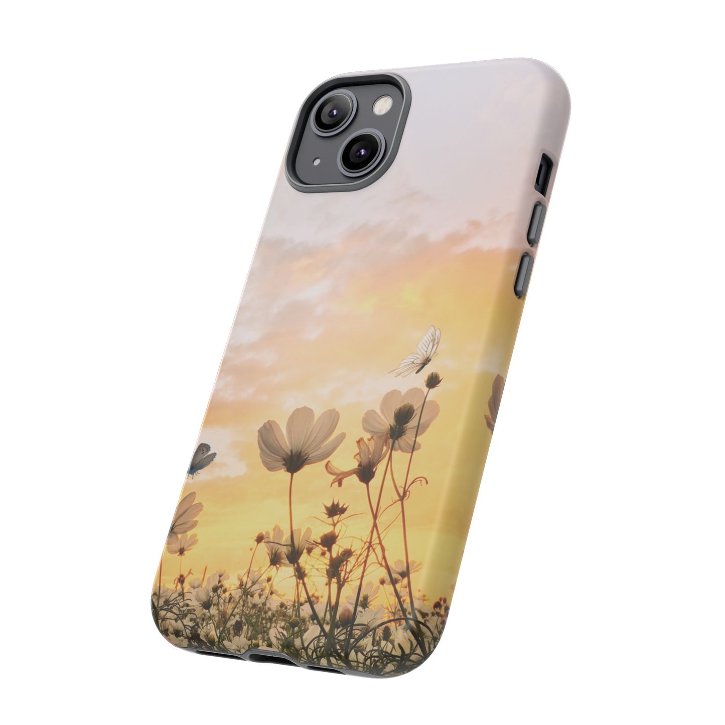 Flowers At Sunset Wallpaper Phone Case | iPhone 15 Plus/ Pro, 14, 13, 12| Google Pixel 7, Pro, 5| Samsung Galaxy S23 All Major Phone Models