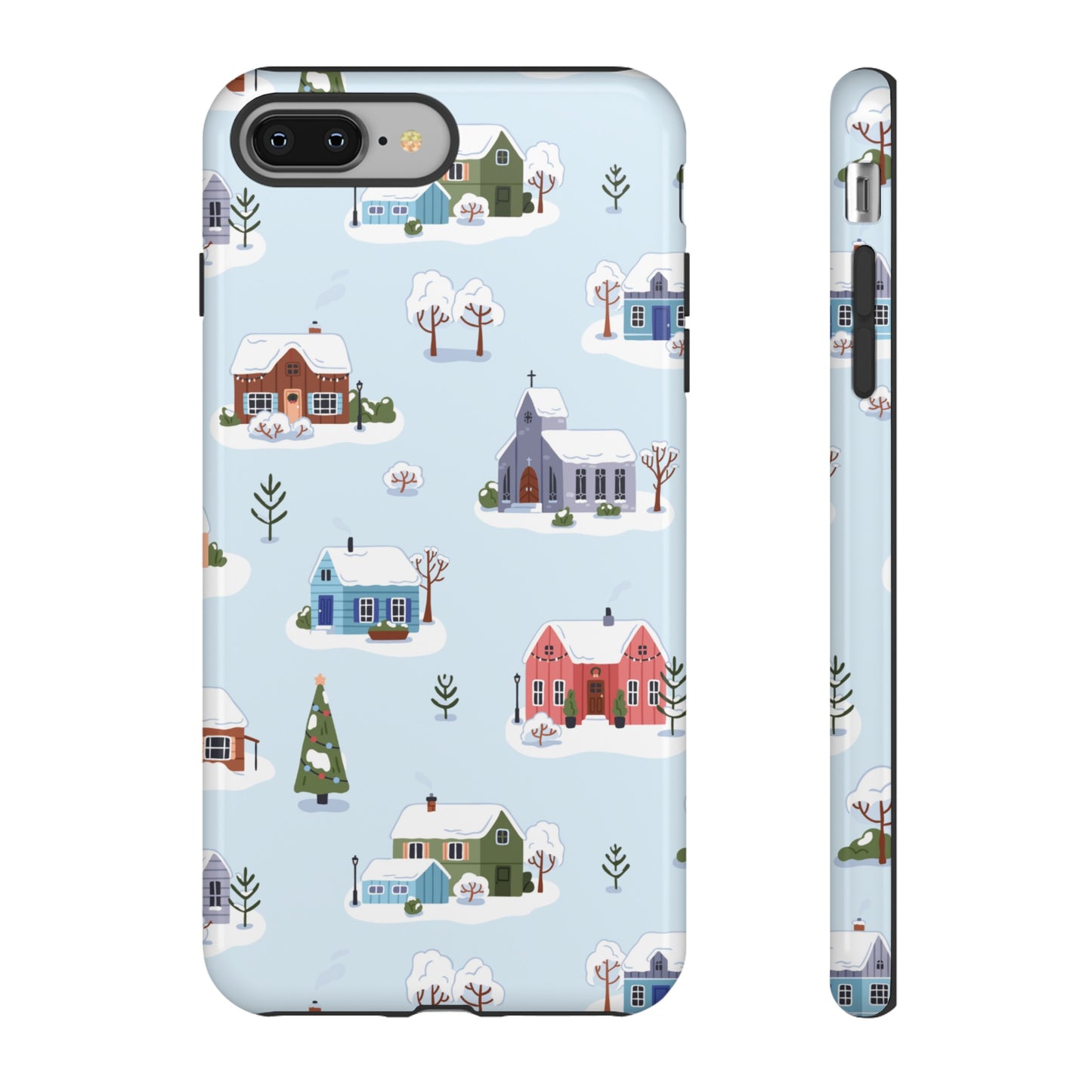 Snowy Merry Christmas Wallpaper Phone Case | iPhone 15 Plus/ Pro, 14, 13, 12| Google Pixel 7, Pro, 5| Samsung Galaxy S23 All Major Phone Models