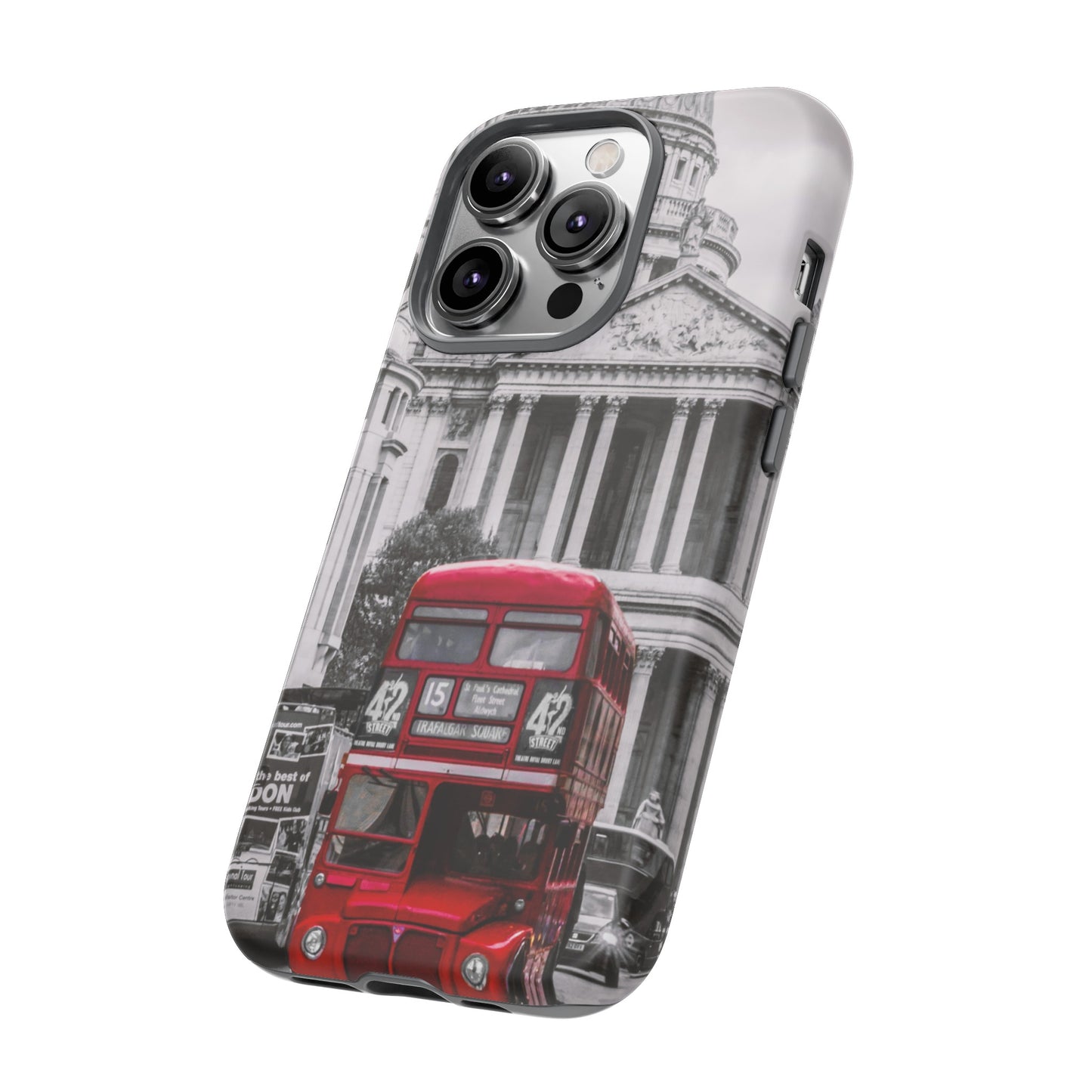 London Bus Wallpaper Phone Case | iPhone 15 Plus/ Pro, 14, 13, 12| Google Pixel 7, Pro, 5| Samsung Galaxy S23 All Major Phone Models