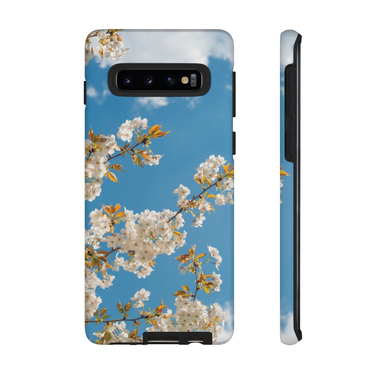 White Blossom Wallpaper Phone Case | iPhone 15 Plus/ Pro, 14, 13, 12| Google Pixel 7, Pro, 5| Samsung Galaxy S23 All Major Phone Models