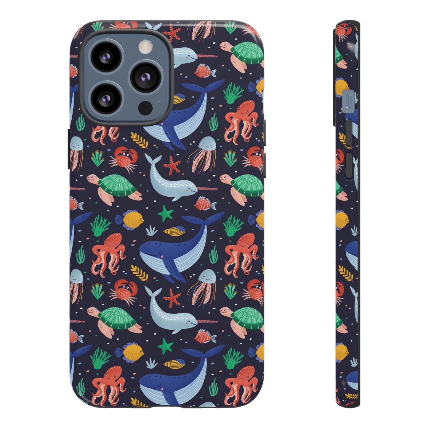 Sea Creatures Wallpaper Phone Case | iPhone 15 Plus/ Pro, 14, 13, 12| Google Pixel 7, Pro, 5| Samsung Galaxy S23 All Major Phone Models