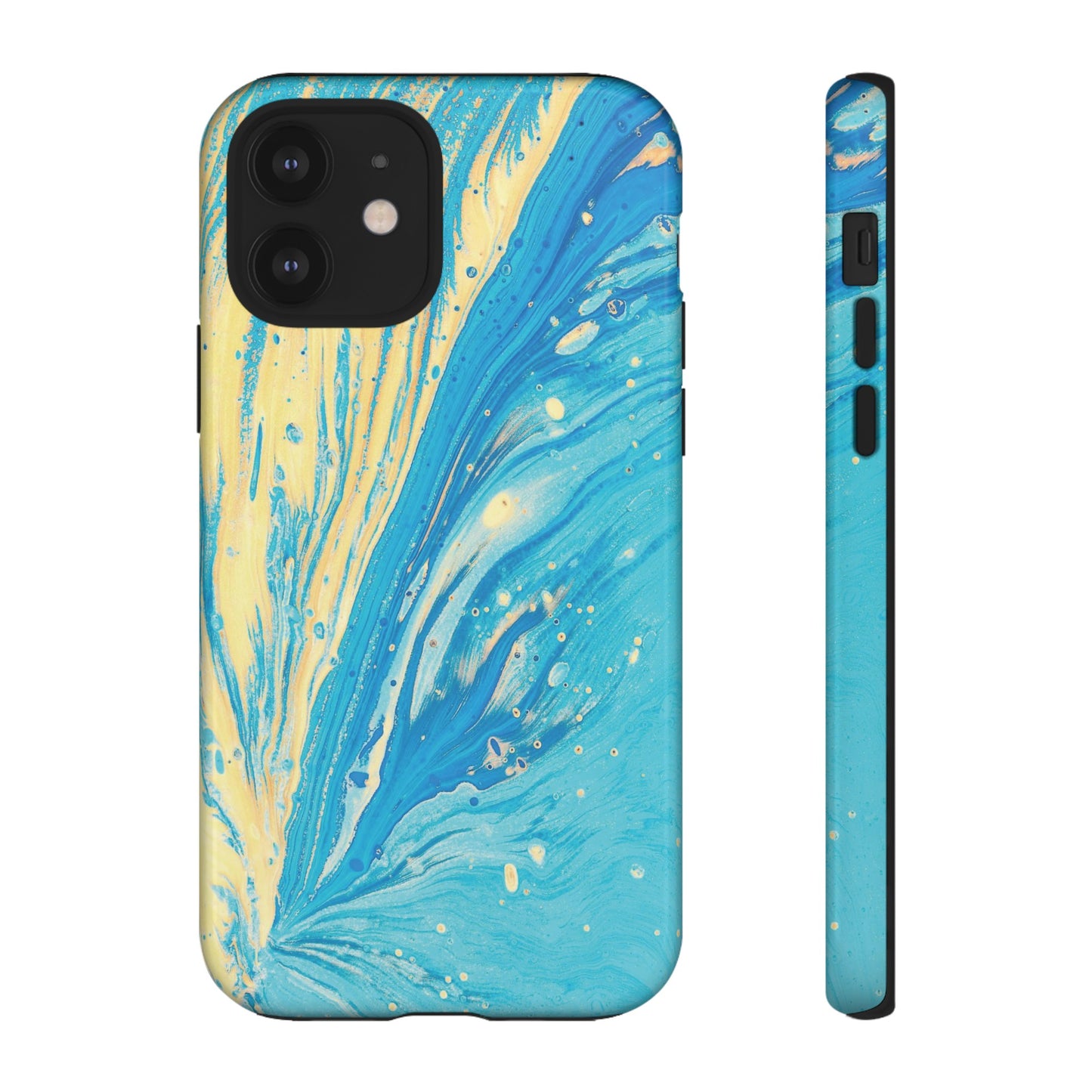 Fan of Yellow & Blue Paint Phone Case | iPhone 15 Plus/ Pro, 14, 13, 12| Google Pixel 7, Pro, 5| Samsung Galaxy S23 All Major Phone Models