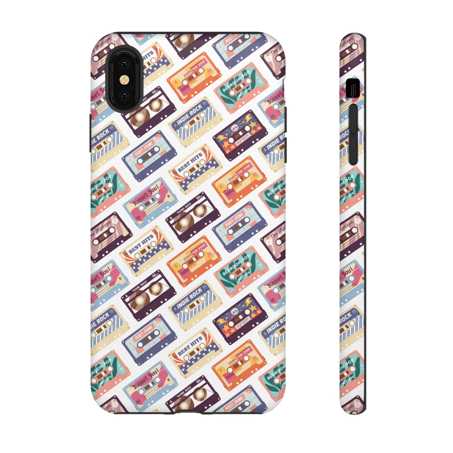 Retro Cassettes Phone Case | iPhone 15 Plus/ Pro, 14, 13, 12| Google Pixel 7, Pro, 5| Samsung Galaxy S23 All Major Phone Models