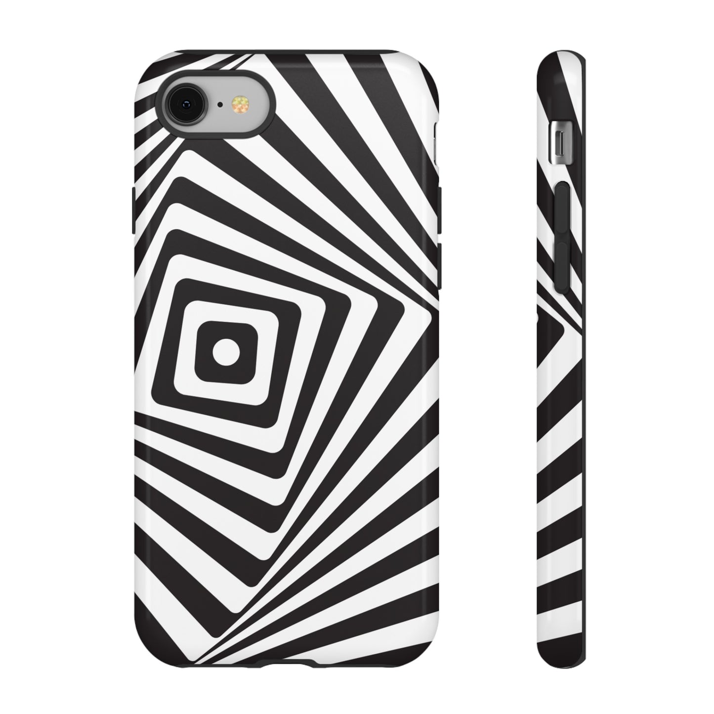 Black & White Spiral Wallpaper Phone Case | iPhone 15 Plus/ Pro, 14, 13, 12| Google Pixel 7, Pro, 5| Samsung Galaxy S23 All Major Phone Models