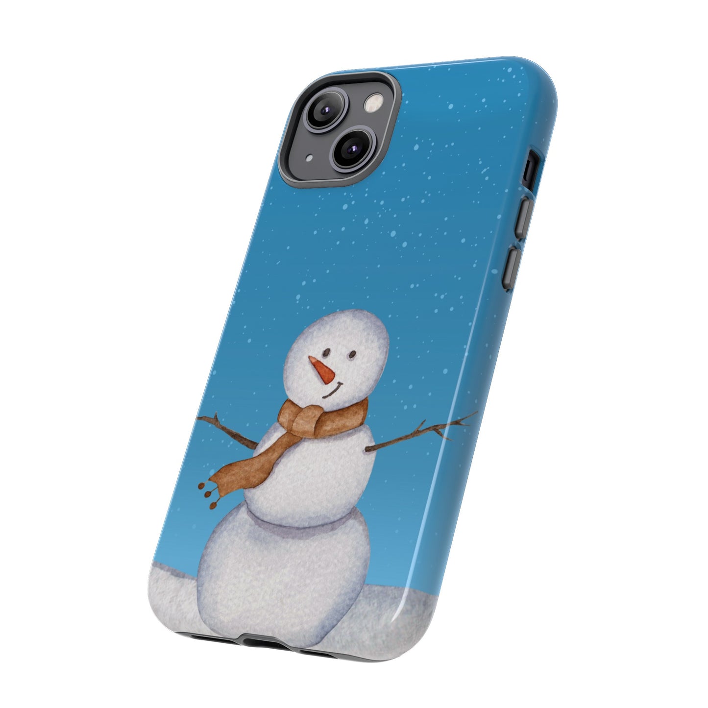 Snowman Wallpaper Phone Case | iPhone 15 Plus/ Pro, 14, 13, 12| Google Pixel 7, Pro, 5| Samsung Galaxy S23 All Major Phone Models