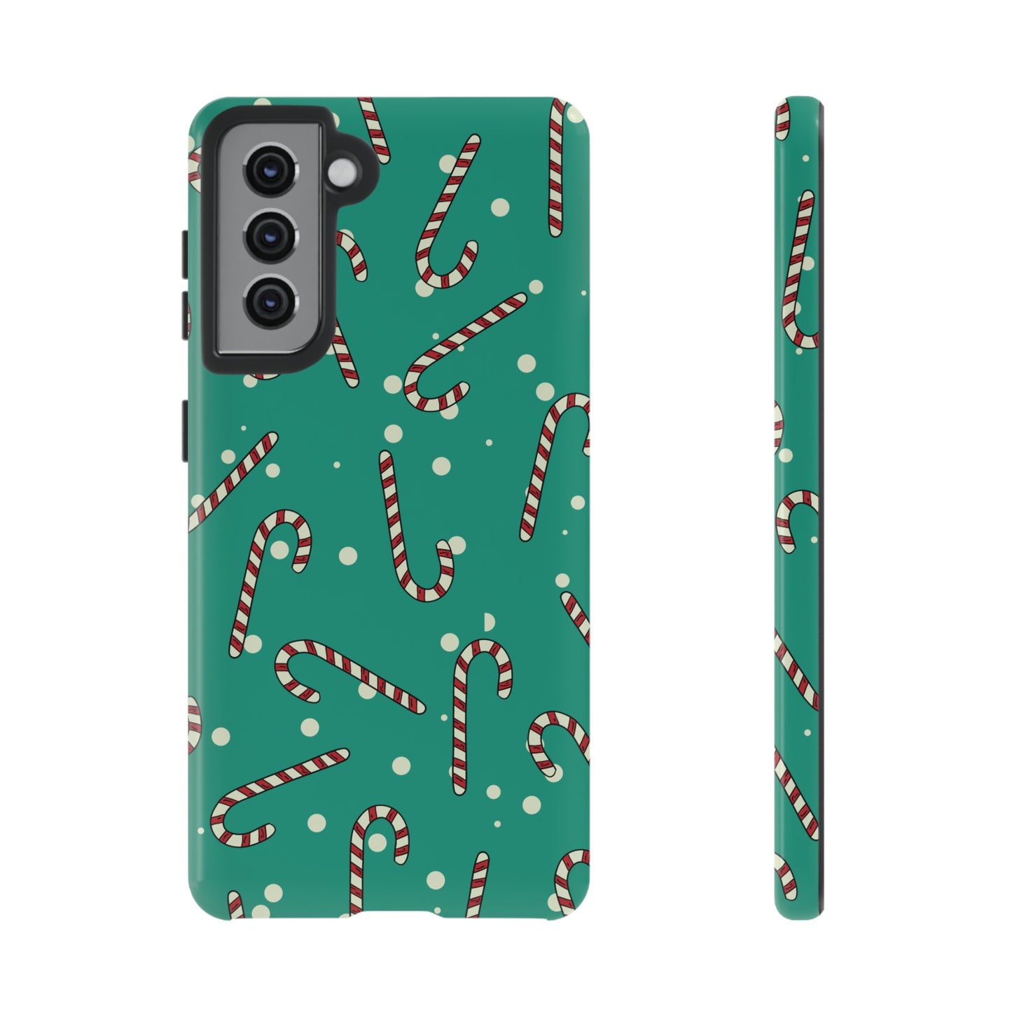 Candycane Wallpaper Phone Case | iPhone 15 Plus/ Pro, 14, 13, 12| Google Pixel 7, Pro, 5| Samsung Galaxy S23 All Major Phone Models