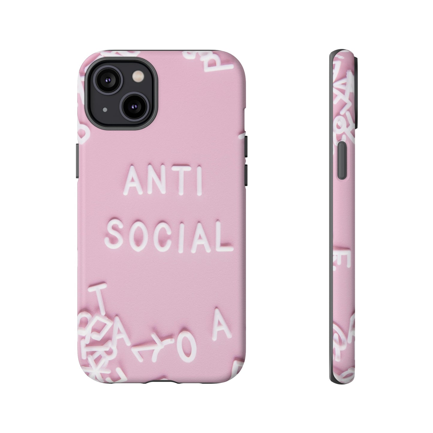 Anti Social Phone Case | iPhone 15 Plus/ Pro, 14, 13, 12| Google Pixel 7, Pro, 5| Samsung Galaxy S23 All Major Phone Models