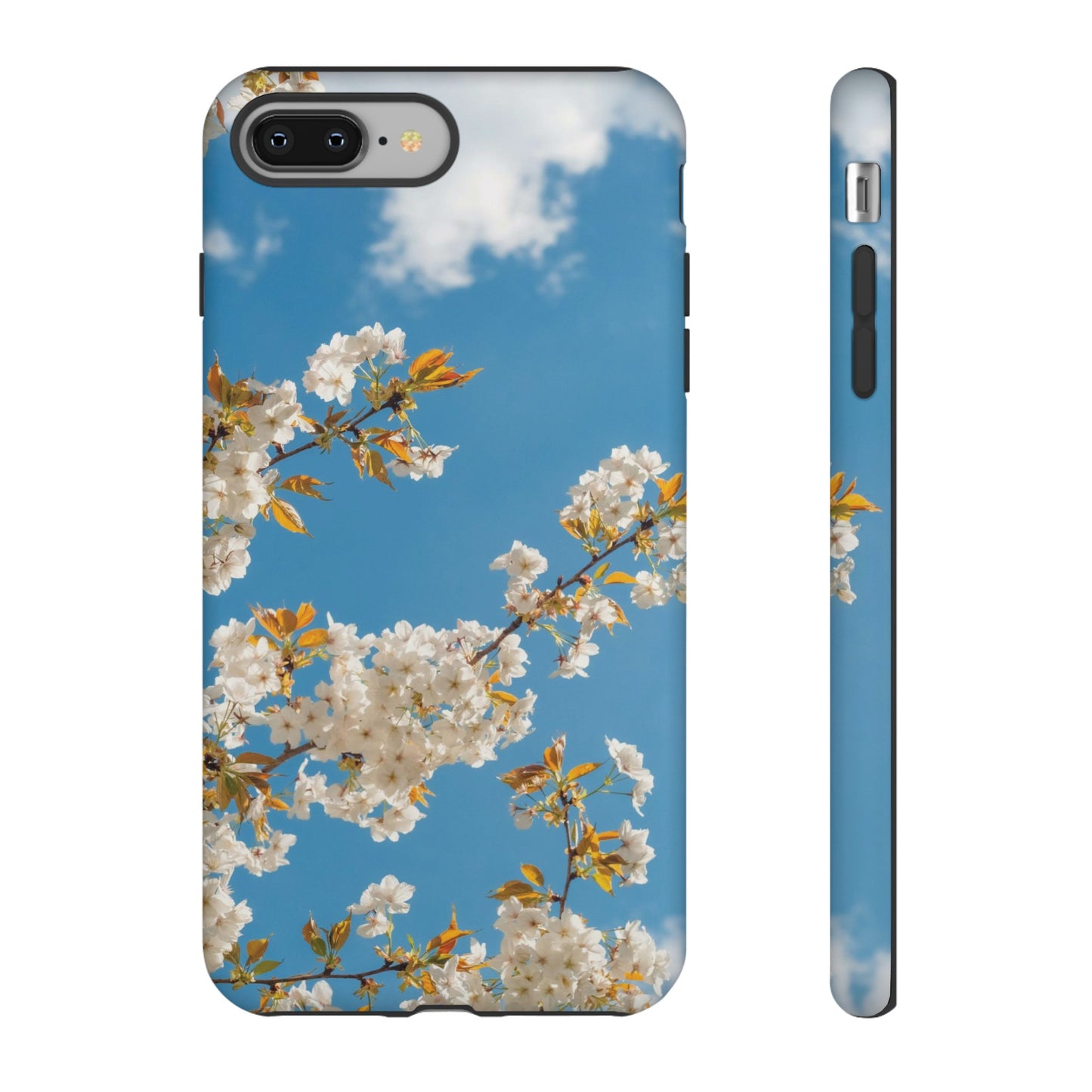 White Blossom Wallpaper Phone Case | iPhone 15 Plus/ Pro, 14, 13, 12| Google Pixel 7, Pro, 5| Samsung Galaxy S23 All Major Phone Models