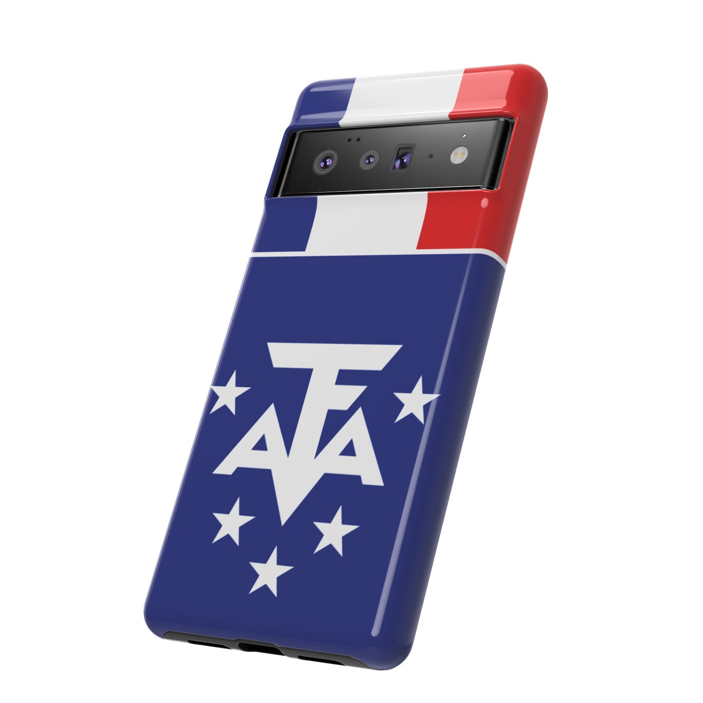 French Southern And Antarctic Lands Flag Phone Case | iPhone 15 Plus/ Pro, 14, 13, 12| Google Pixel 7, Pro, 5| Samsung Galaxy S23 All Major Phone Models