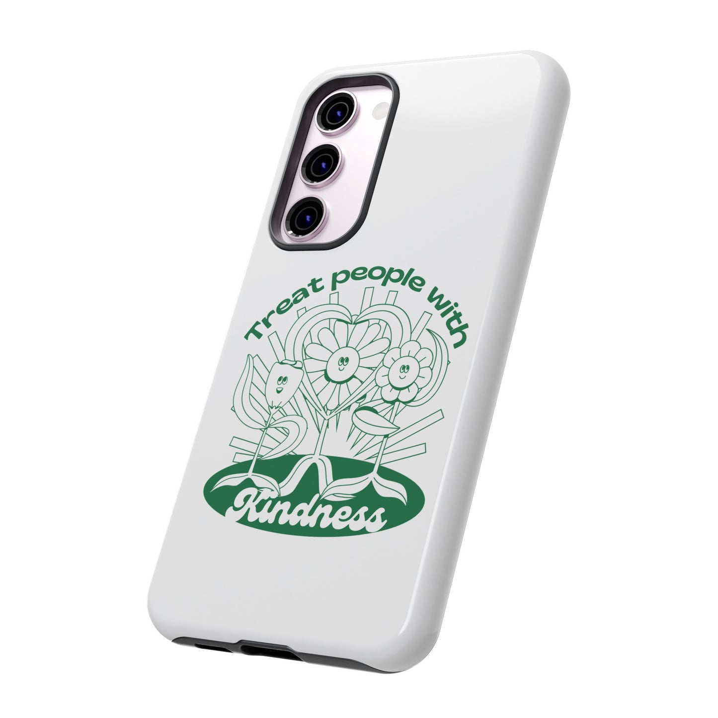 Treat People With Kindness Phone Case | iPhone 15 Plus/ Pro, 14, 13, 12| Google Pixel 7, Pro, 5| Samsung Galaxy S23 All Major Phone Models