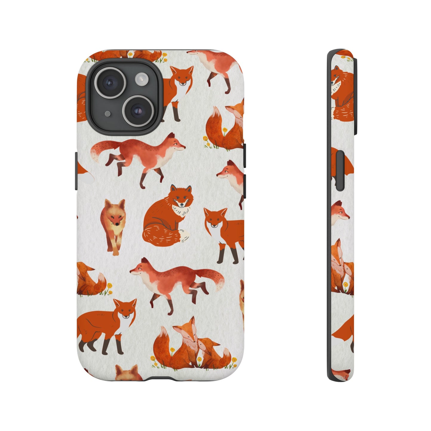 Foxes Wallpaper Phone Case | iPhone 15 Plus/ Pro, 14, 13, 12| Google Pixel 7, Pro, 5| Samsung Galaxy S23 All Major Phone Models