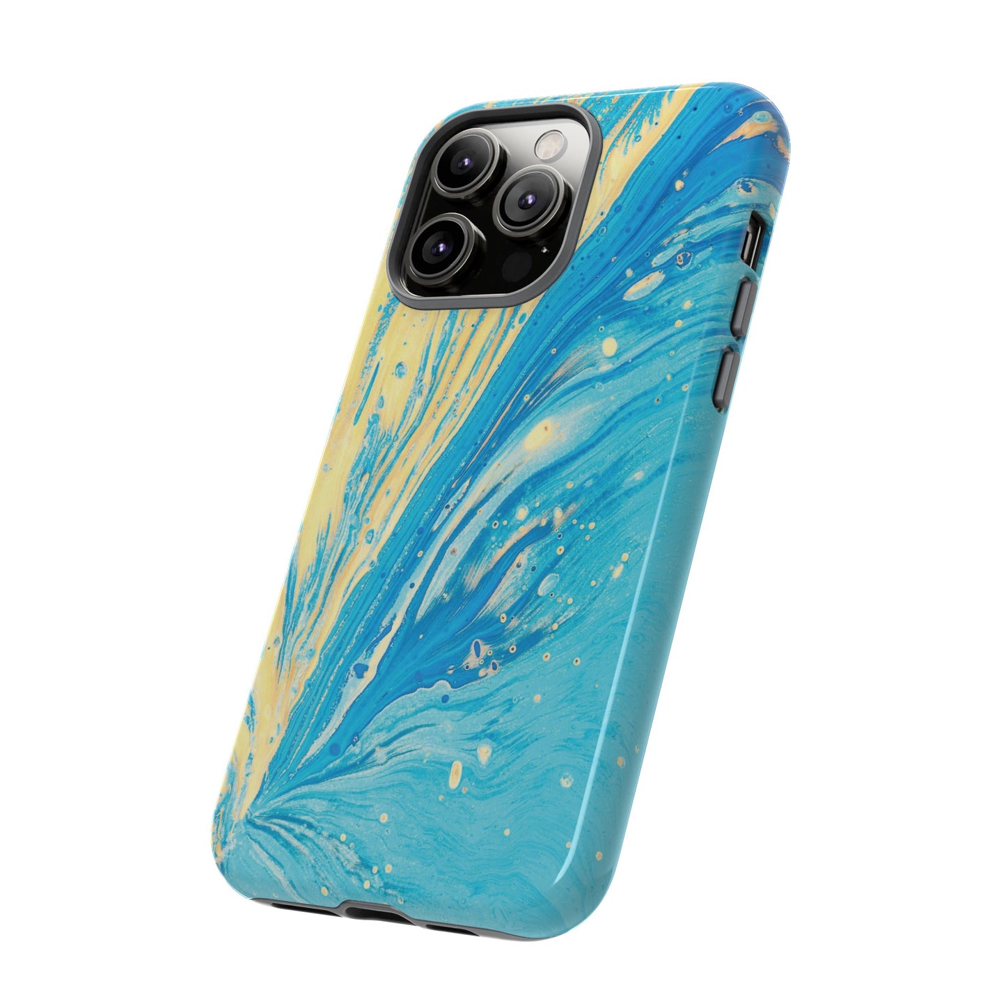 Fan of Yellow & Blue Paint Phone Case | iPhone 15 Plus/ Pro, 14, 13, 12| Google Pixel 7, Pro, 5| Samsung Galaxy S23 All Major Phone Models