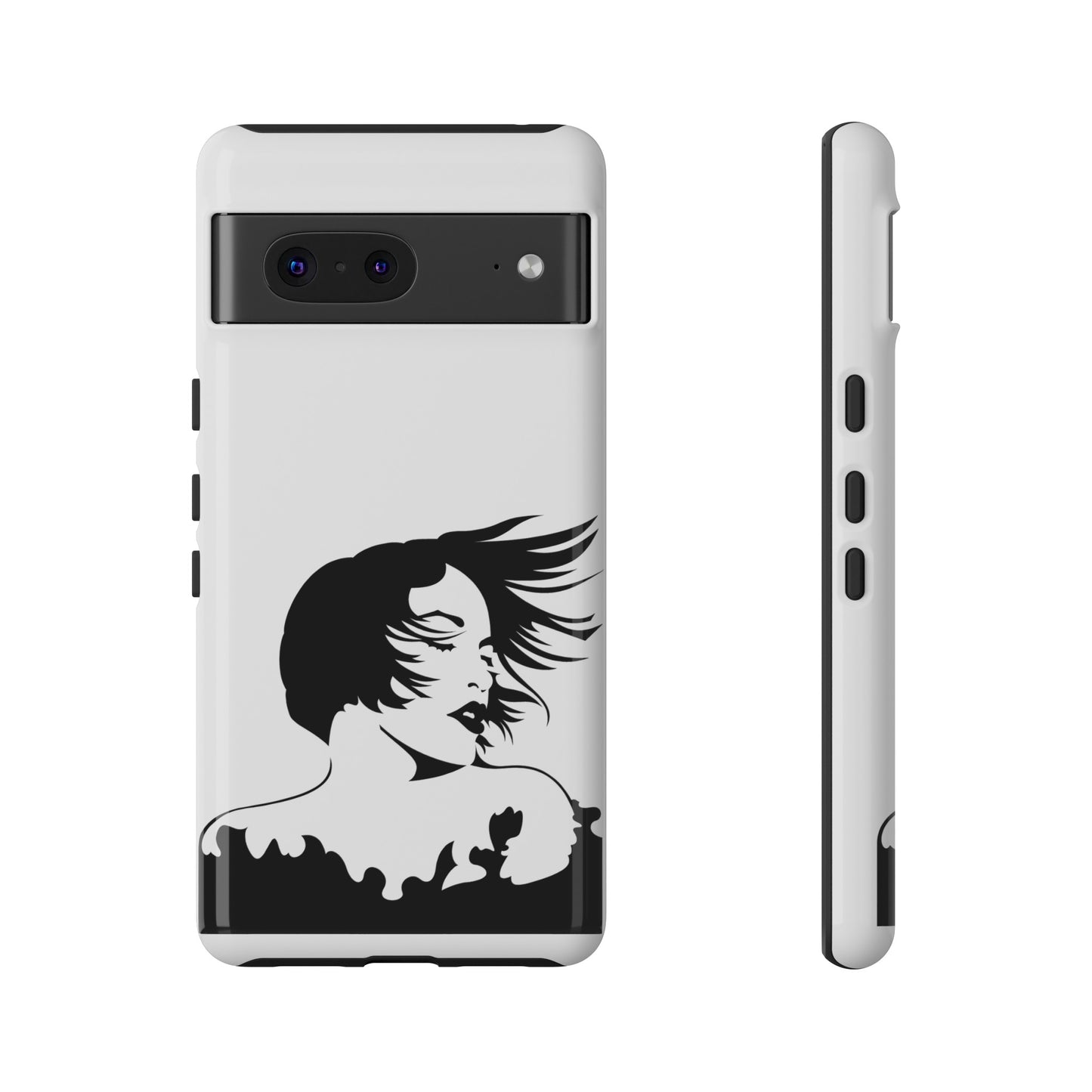 Woman In The Wind Phone Case | iPhone 15 Plus/ Pro, 14, 13, 12| Google Pixel 7, Pro, 5| Samsung Galaxy S23 All Major Phone Models