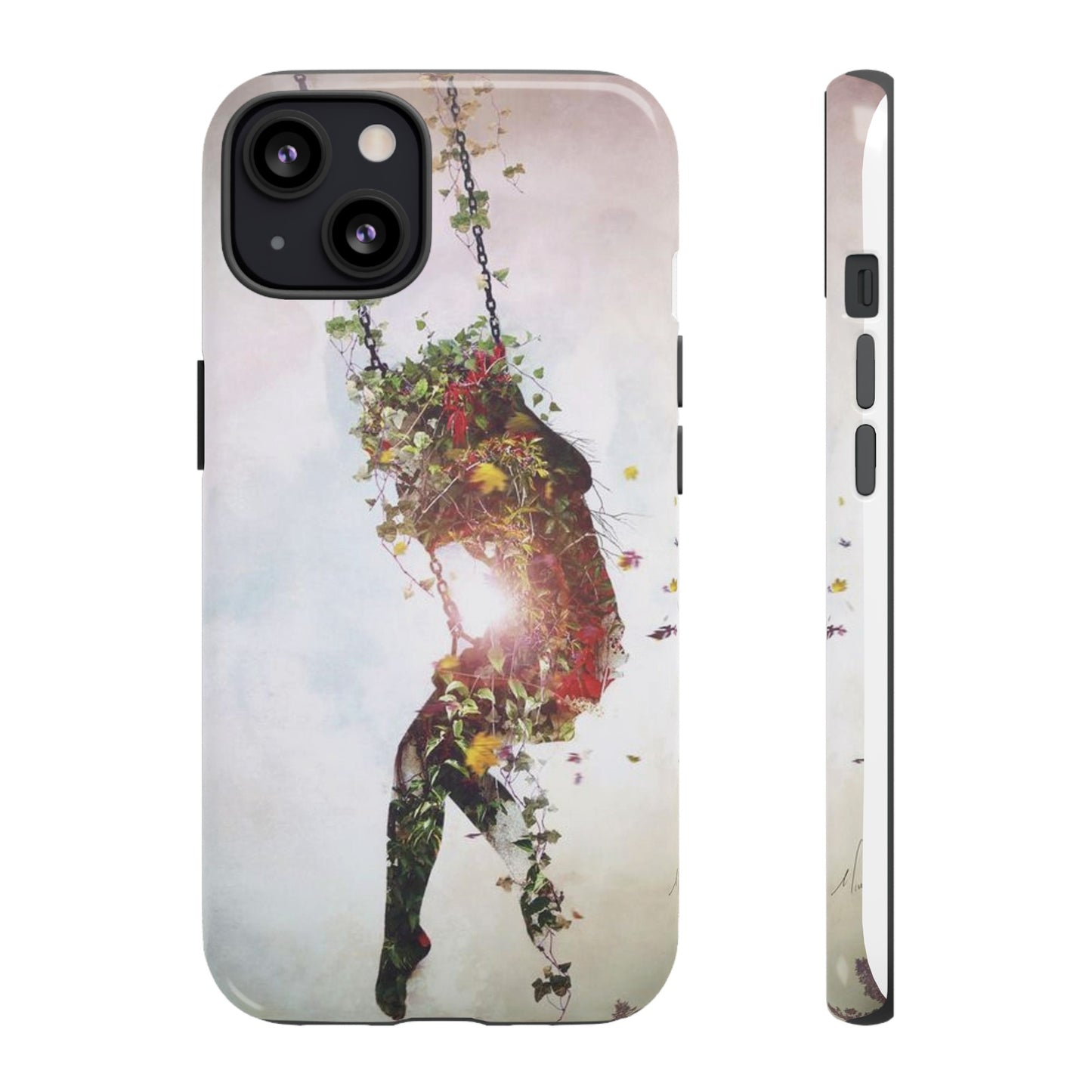 Flower Swing Girl Wallpaper Phone Case | iPhone 15 Plus/ Pro, 14, 13, 12| Google Pixel 7, Pro, 5| Samsung Galaxy S23 All Major Phone Models