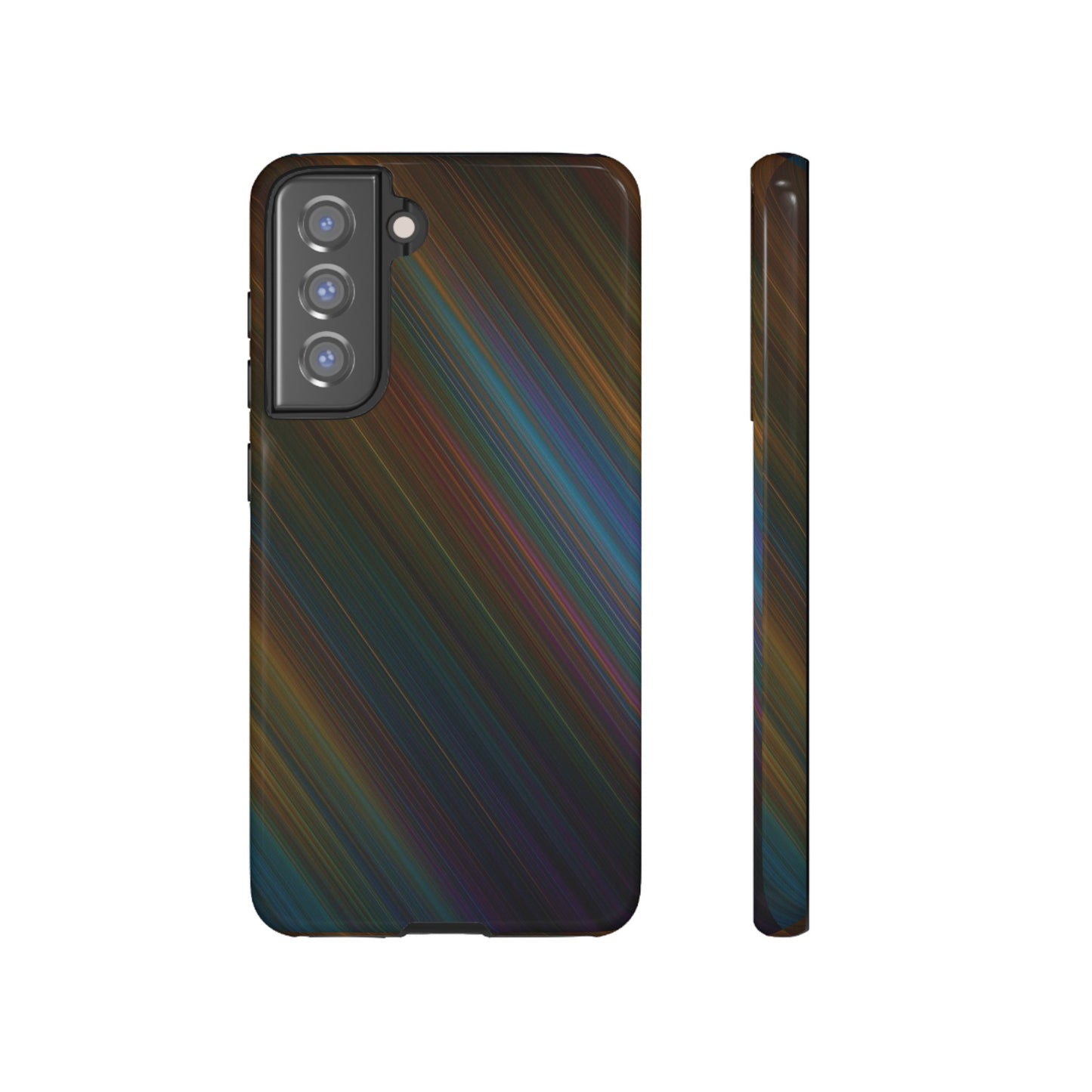 Slanted Rainbow Wallpaper Phone Case | iPhone 15 Plus/ Pro, 14, 13, 12| Google Pixel 7, Pro, 5| Samsung Galaxy S23 All Major Phone Models