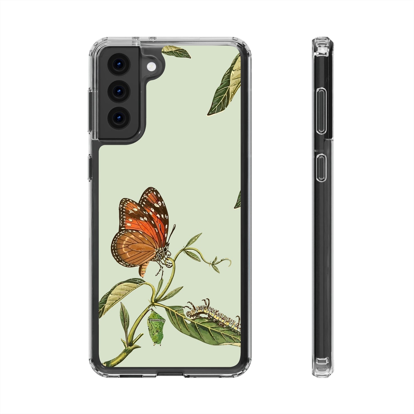 Orange Butterfly Wallpaper Phone Case | iPhone 15 Plus/ Pro, 14, 13, 12| Google Pixel 7, Pro, 5| Samsung Galaxy S23 All Major Phone Models