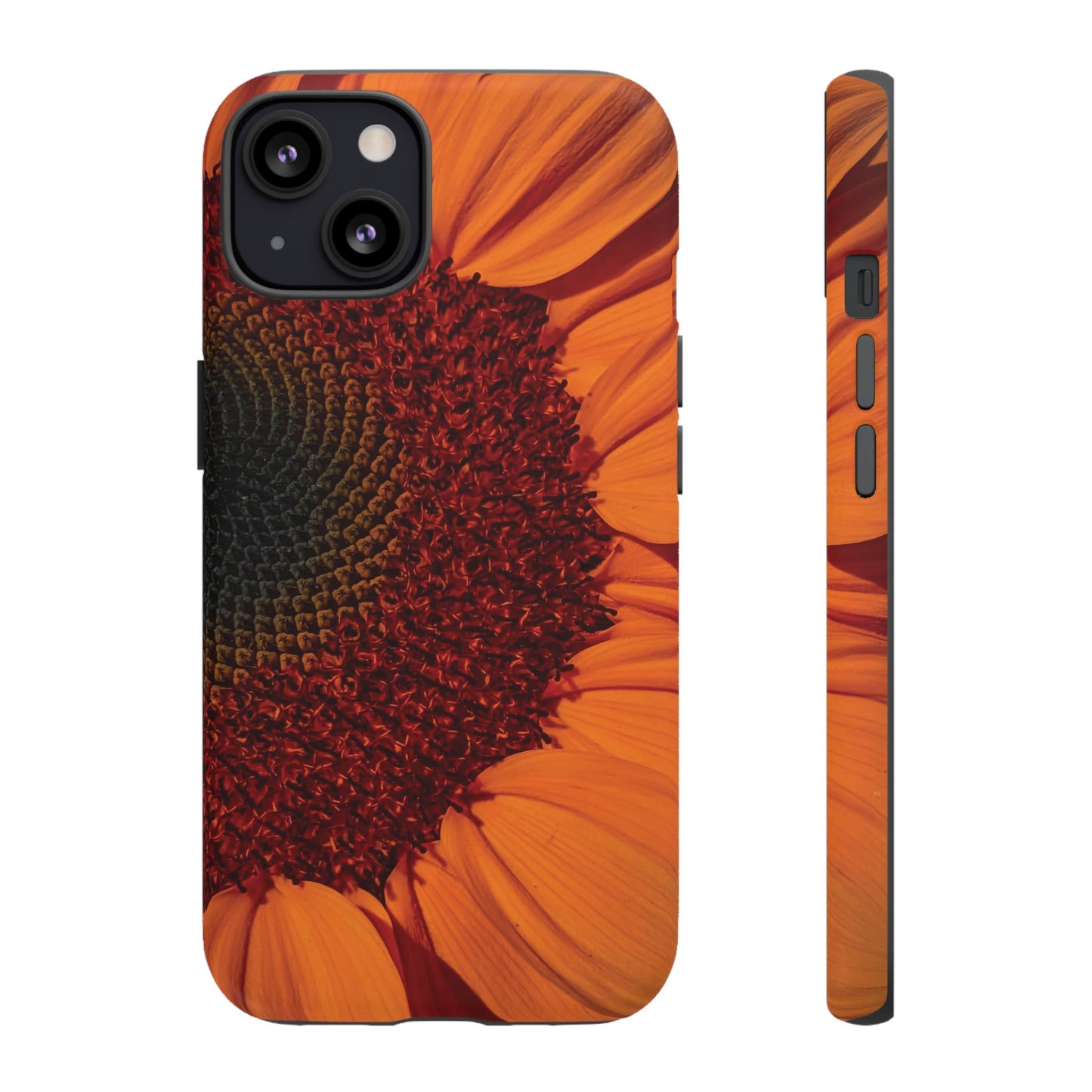 Orange Sunflower Wallpaper Phone Case | iPhone 15 Plus/ Pro, 14, 13, 12| Google Pixel 7, Pro, 5| Samsung Galaxy S23 All Major Phone Models