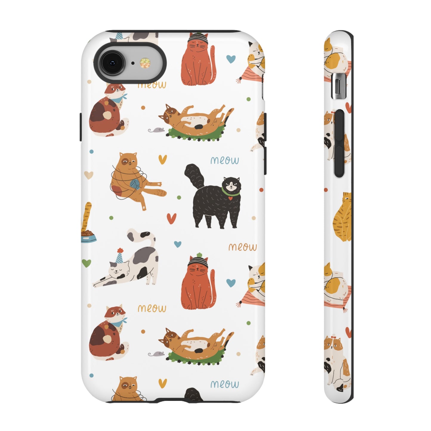 Collage of Cats Wallpaper Phone Case | iPhone 15 Plus/ Pro, 14, 13, 12| Google Pixel 7, Pro, 5| Samsung Galaxy S23 All Major Phone Models