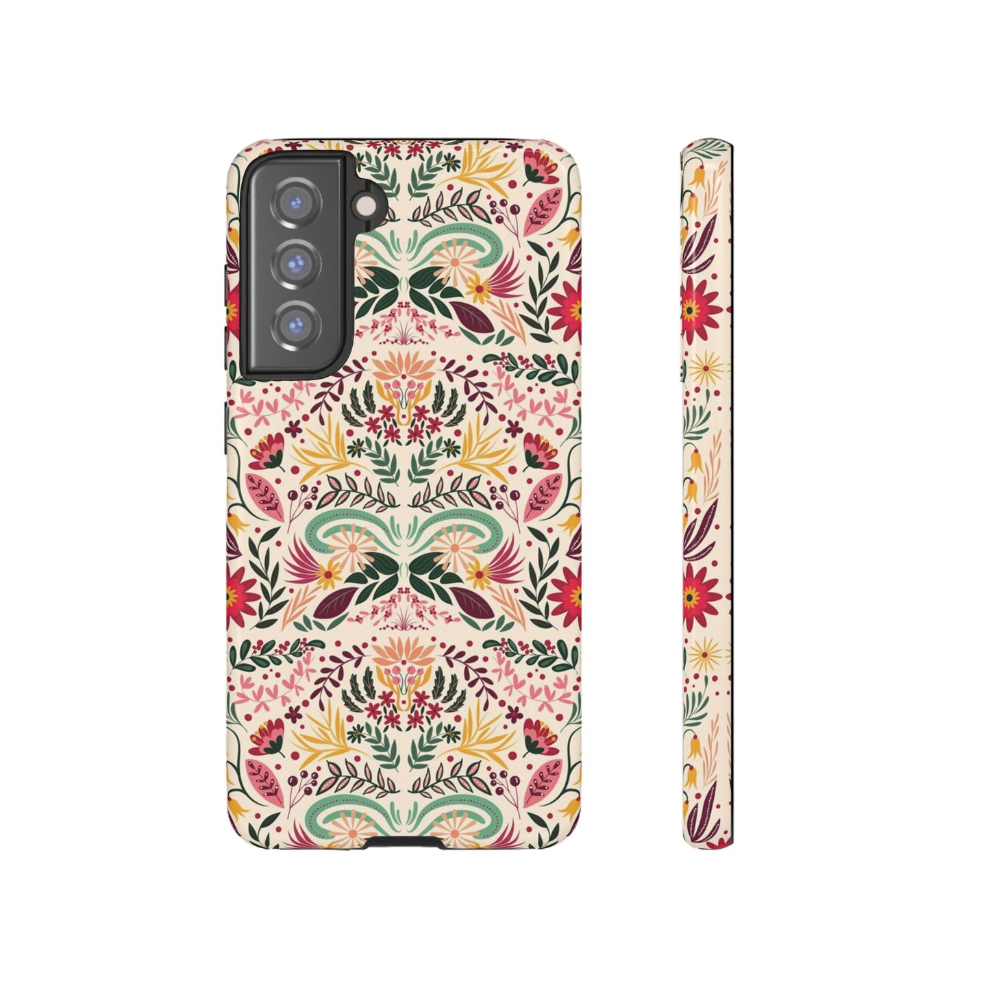 Bright Floral Wallpaper Phone Case | iPhone 15 Plus/ Pro, 14, 13, 12| Google Pixel 7, Pro, 5| Samsung Galaxy S23 All Major Phone Models