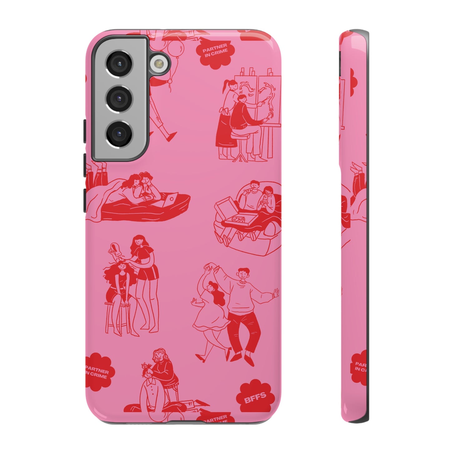 Pink Valentine's Day Wallpaper Phone Case | iPhone 15 Plus/ Pro, 14, 13, 12| Google Pixel 7, Pro, 5| Samsung Galaxy S23 All Major Phone Models