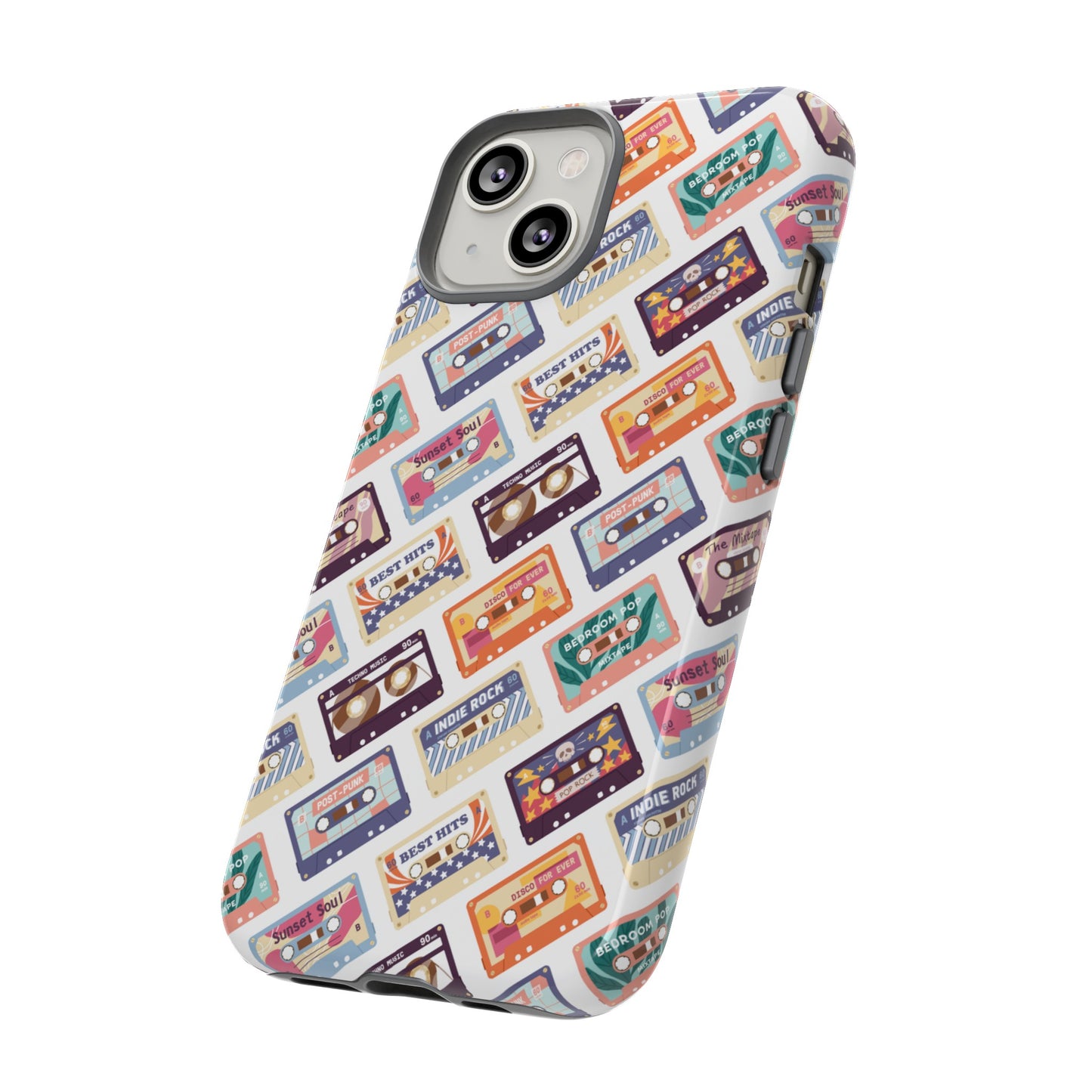 Retro Cassettes Phone Case | iPhone 15 Plus/ Pro, 14, 13, 12| Google Pixel 7, Pro, 5| Samsung Galaxy S23 All Major Phone Models