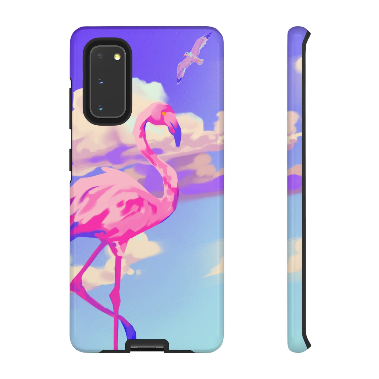 Flamingo In The Clouds Phone Case | iPhone 15 Plus/ Pro, 14, 13, 12| Google Pixel 7, Pro, 5| Samsung Galaxy S23 All Major Phone Models