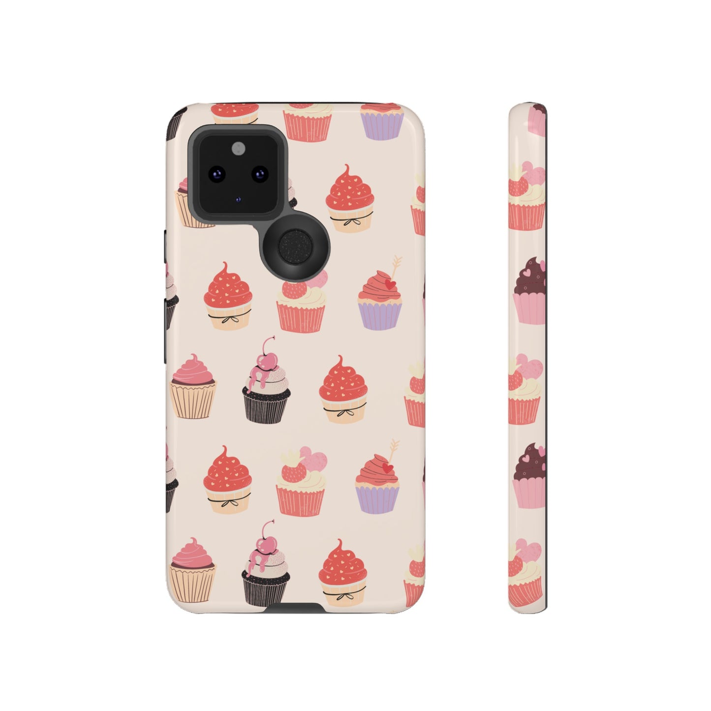 Cupcake Collage Wallpaper Phone Case | iPhone 15 Plus/ Pro, 14, 13, 12| Google Pixel 7, Pro, 5| Samsung Galaxy S23 All Major Phone Models