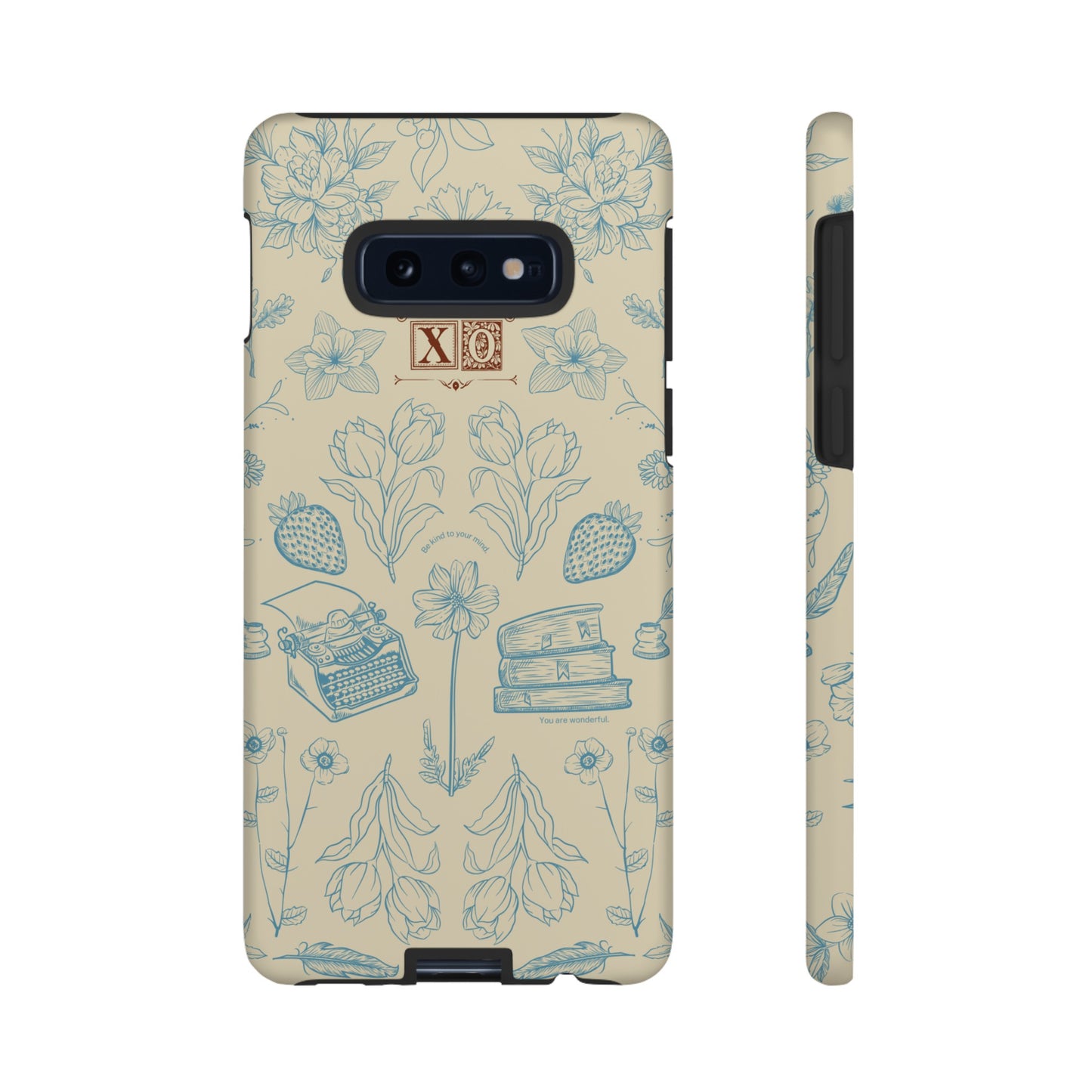 Typewriter Among The Flowers Phone Case | iPhone 15 Plus/ Pro, 14, 13, 12| Google Pixel 7, Pro, 5| Samsung Galaxy S23 All Major Phone Models