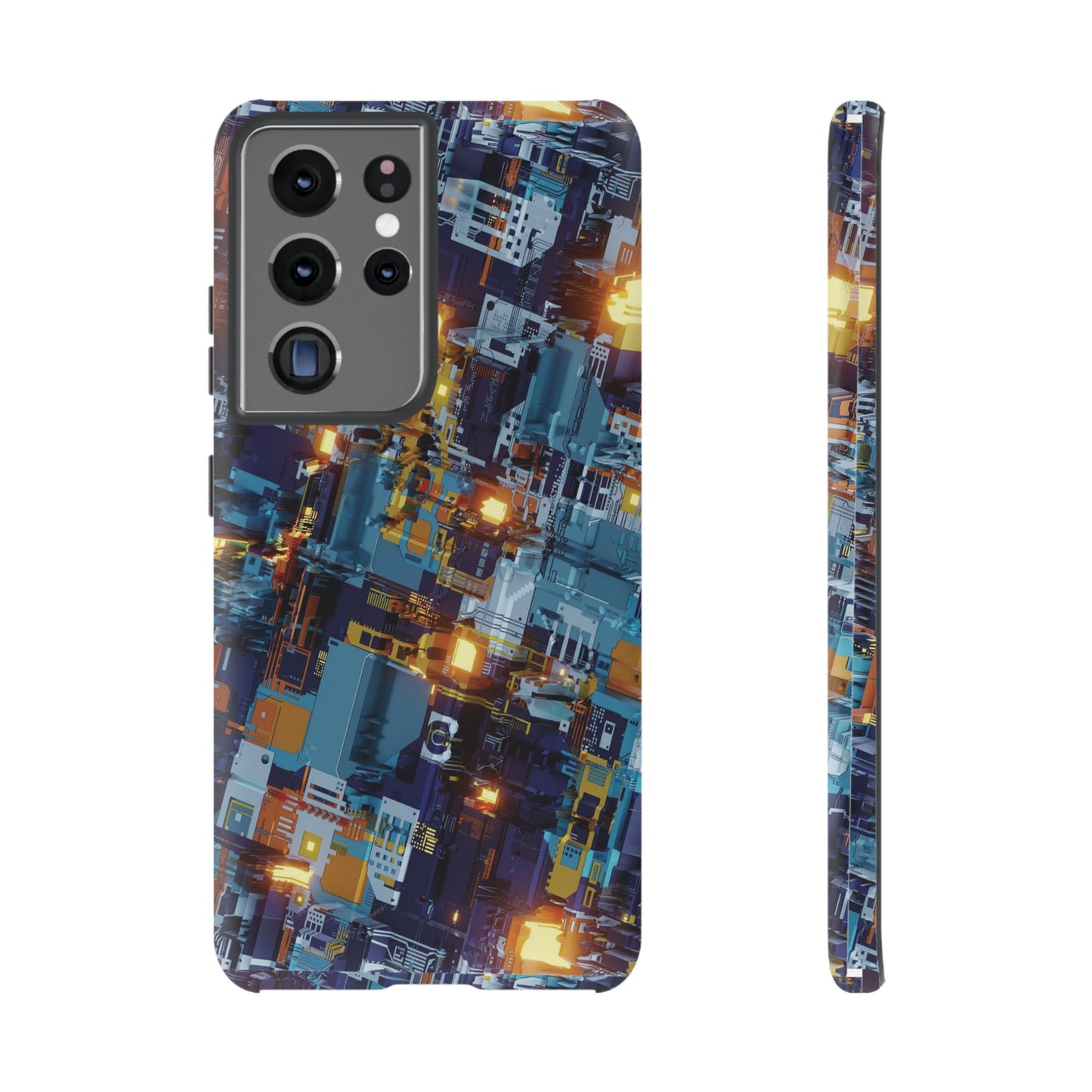 Computer Circuit Board Wallpaper Phone Case | iPhone 15 Plus/ Pro, 14, 13, 12| Google Pixel 7, Pro, 5| Samsung Galaxy S23 All Major Phone Models