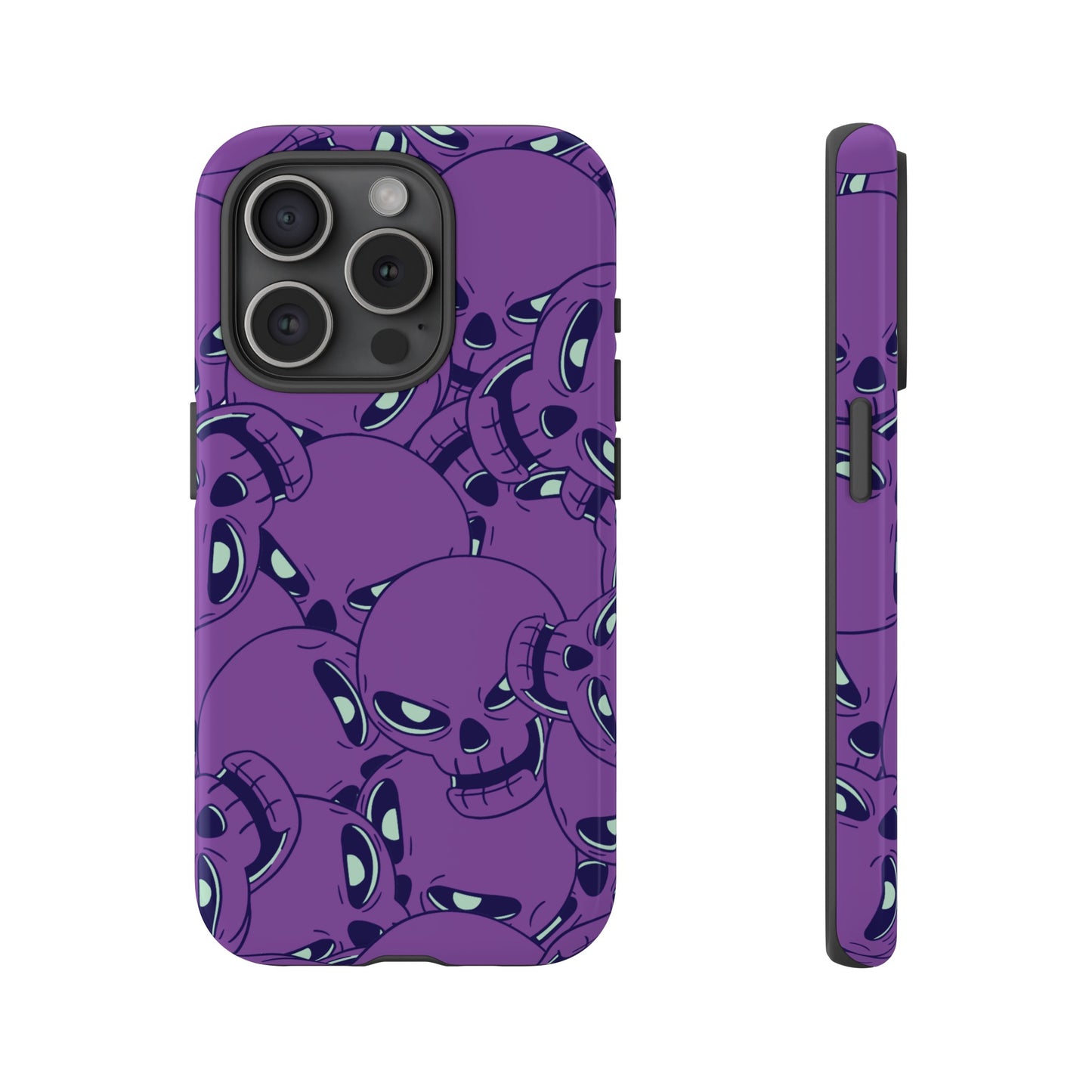 Glowing Skulls Wallpaper Phone Case | iPhone 15 Plus/ Pro, 14, 13, 12| Google Pixel 7, Pro, 5| Samsung Galaxy S23 All Major Phone Models