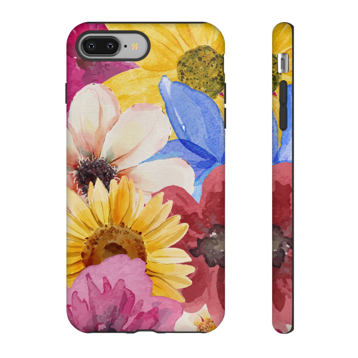 Overlapping Flowers Wallpaper Phone Case | iPhone 15 Plus/ Pro, 14, 13, 12| Google Pixel 7, Pro, 5| Samsung Galaxy S23 All Major Phone Models