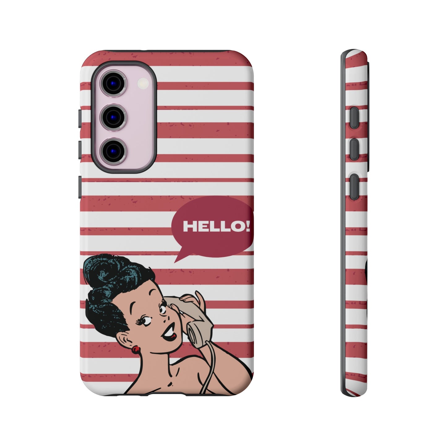 Hello! Wallpaper Phone Case | iPhone 15 Plus/ Pro, 14, 13, 12| Google Pixel 7, Pro, 5| Samsung Galaxy S23 All Major Phone Models