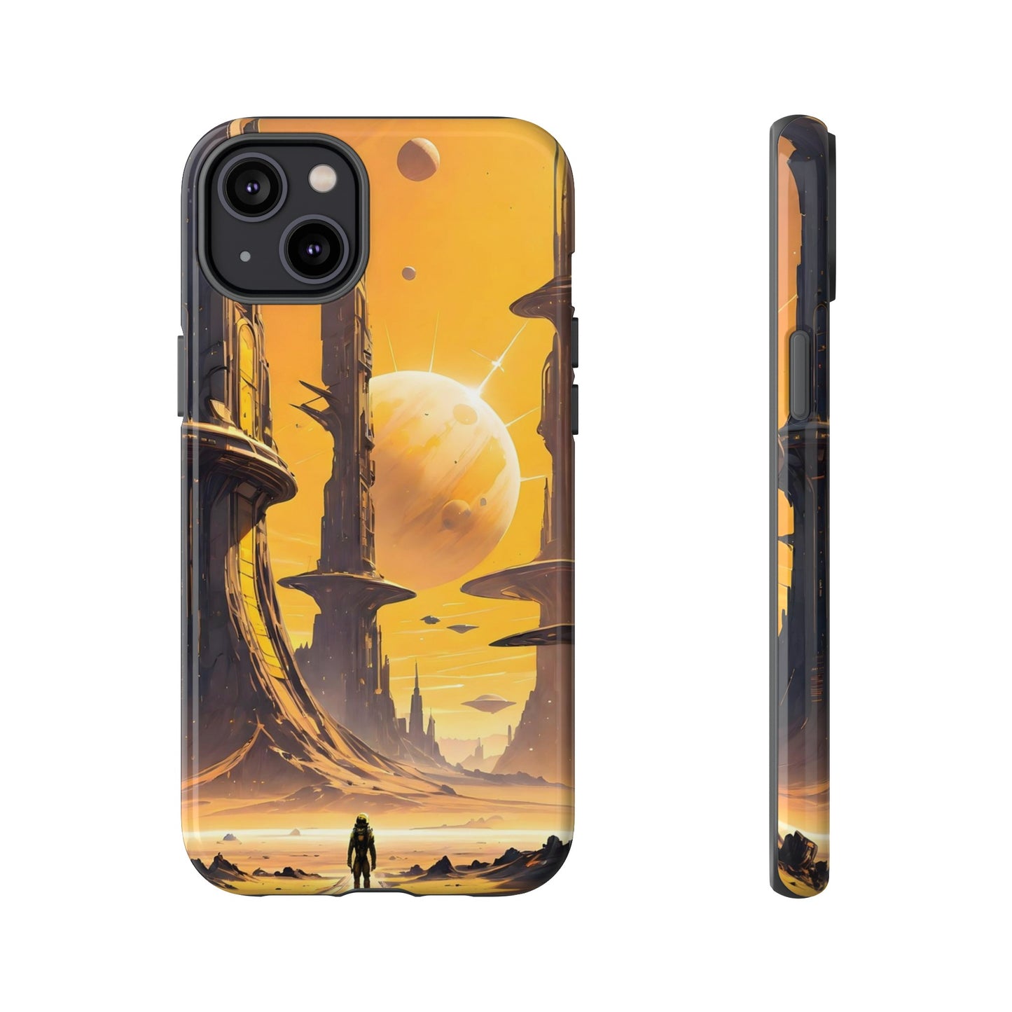 Distant Planets Sci Fi Wallpaper Phone Case | iPhone 15 Plus/ Pro, 14, 13, 12| Google Pixel 7, Pro, 5| Samsung Galaxy S23 All Major Phone Models