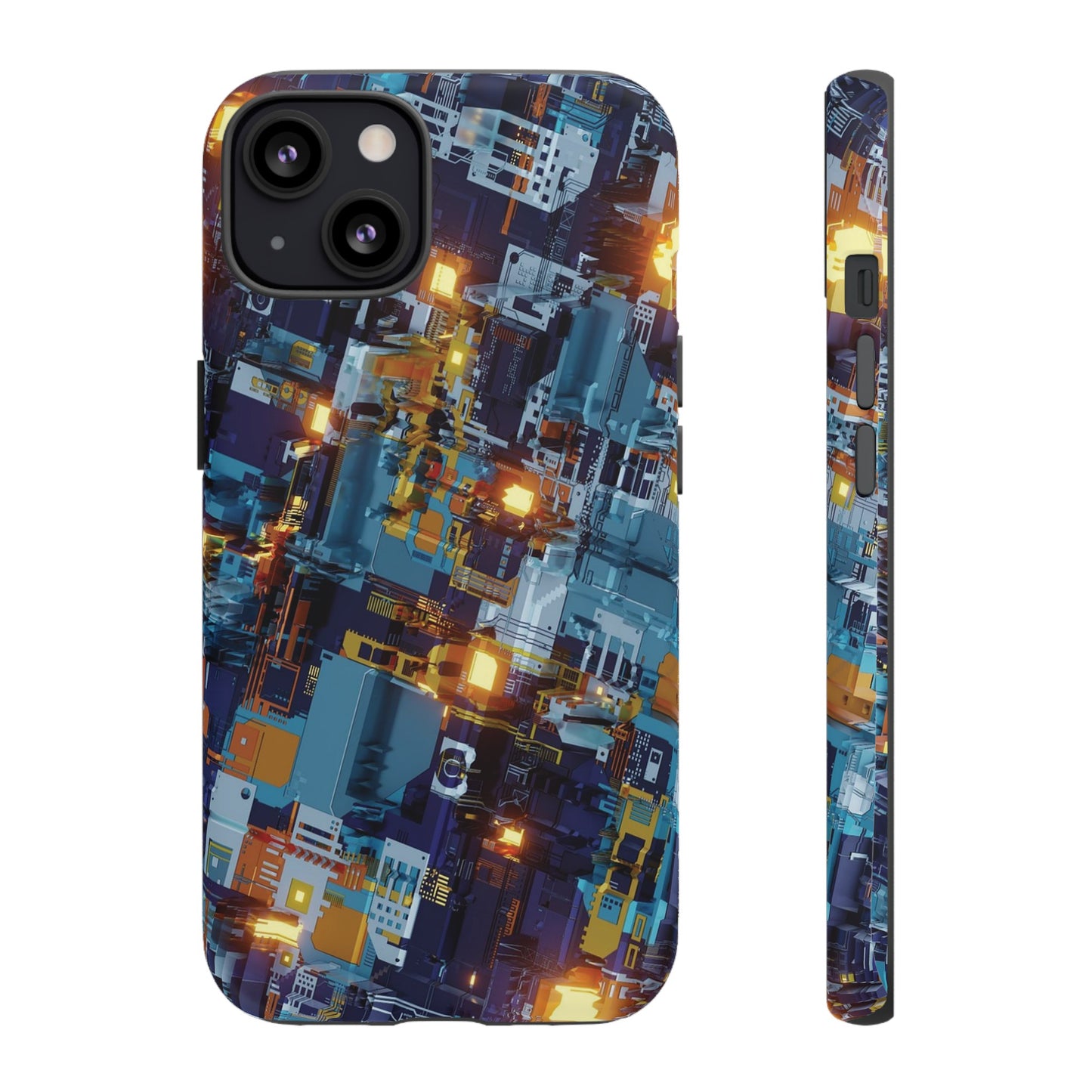 Computer Circuit Board Wallpaper Phone Case | iPhone 15 Plus/ Pro, 14, 13, 12| Google Pixel 7, Pro, 5| Samsung Galaxy S23 All Major Phone Models