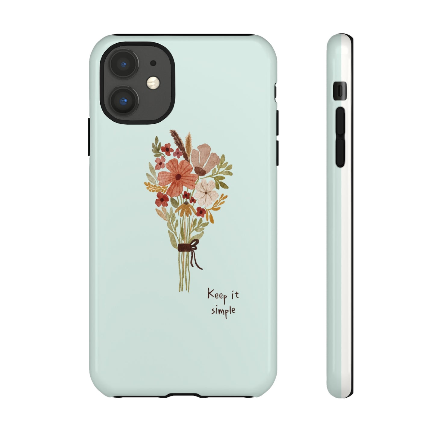 Keep It Simple Wallpaper Phone Case | iPhone 15 Plus/ Pro, 14, 13, 12| Google Pixel 7, Pro, 5| Samsung Galaxy S23 All Major Phone Models