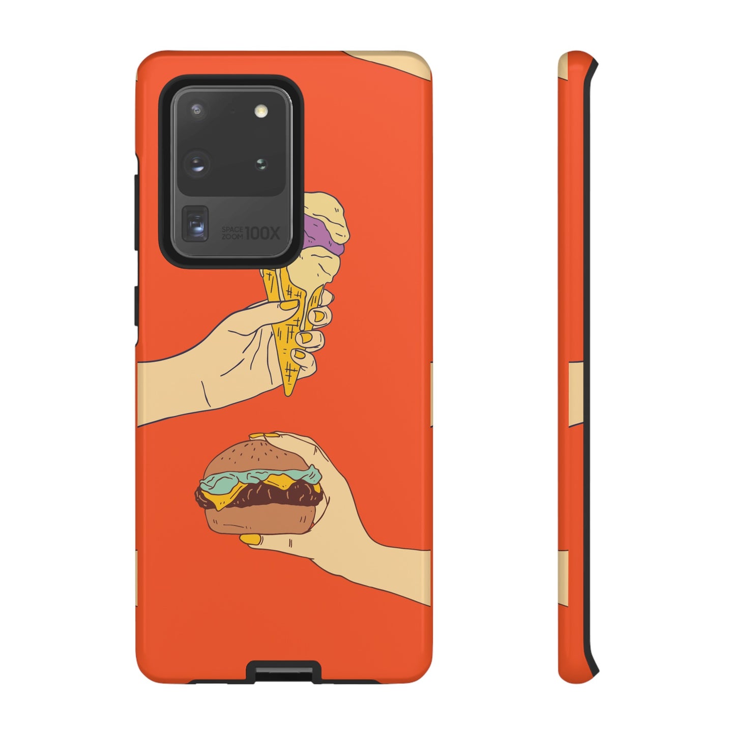 IceCream Or Hamburger? Phone Case | iPhone 15 Plus/ Pro, 14, 13, 12| Google Pixel 7, Pro, 5| Samsung Galaxy S23 All Major Phone Models