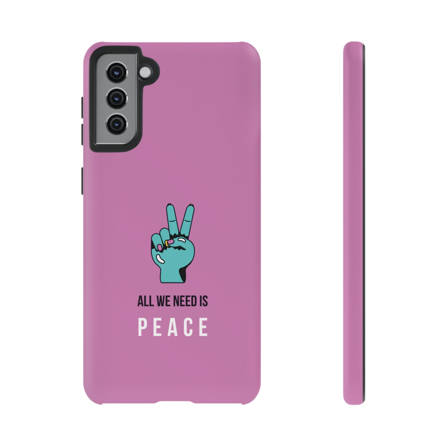 All We Need Is Peace Wallpaper Phone Case | iPhone 15 Plus/ Pro, 14, 13, 12| Google Pixel 7, Pro, 5| Samsung Galaxy S23 All Major Phone Models