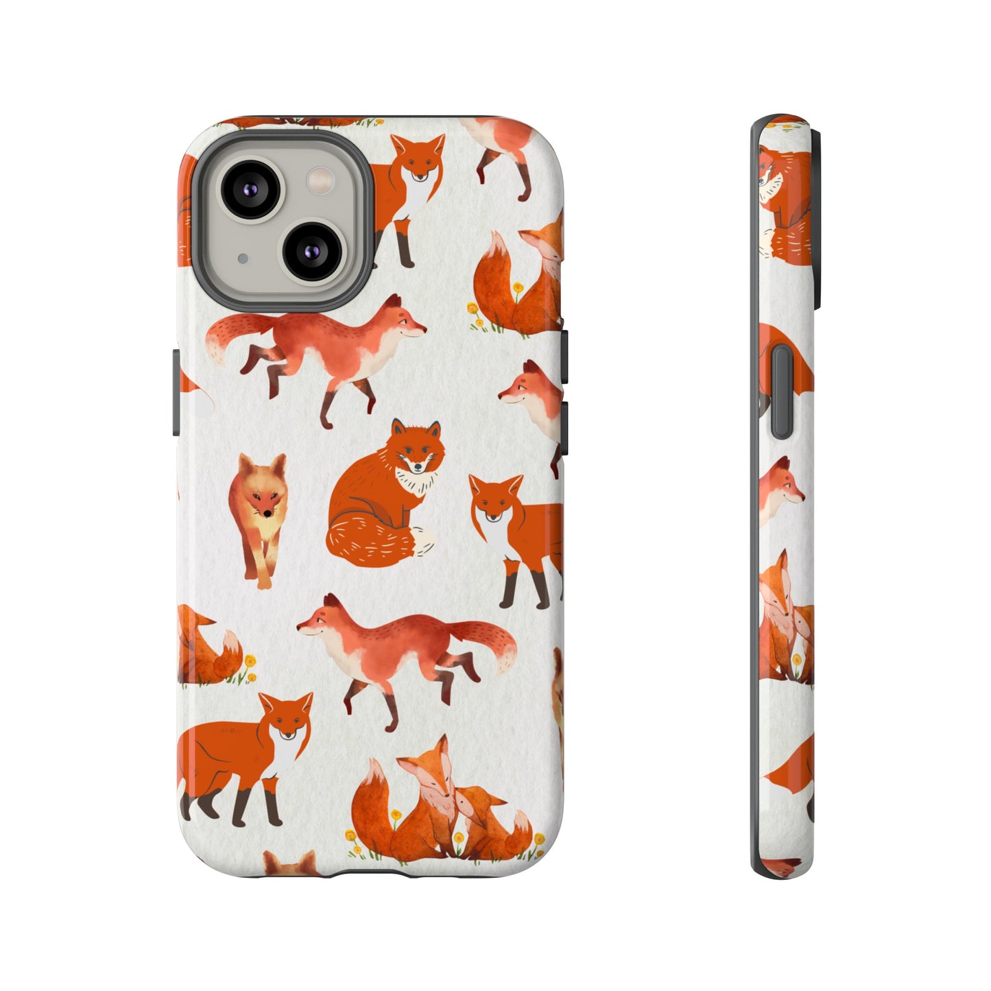 Foxes Wallpaper Phone Case | iPhone 15 Plus/ Pro, 14, 13, 12| Google Pixel 7, Pro, 5| Samsung Galaxy S23 All Major Phone Models