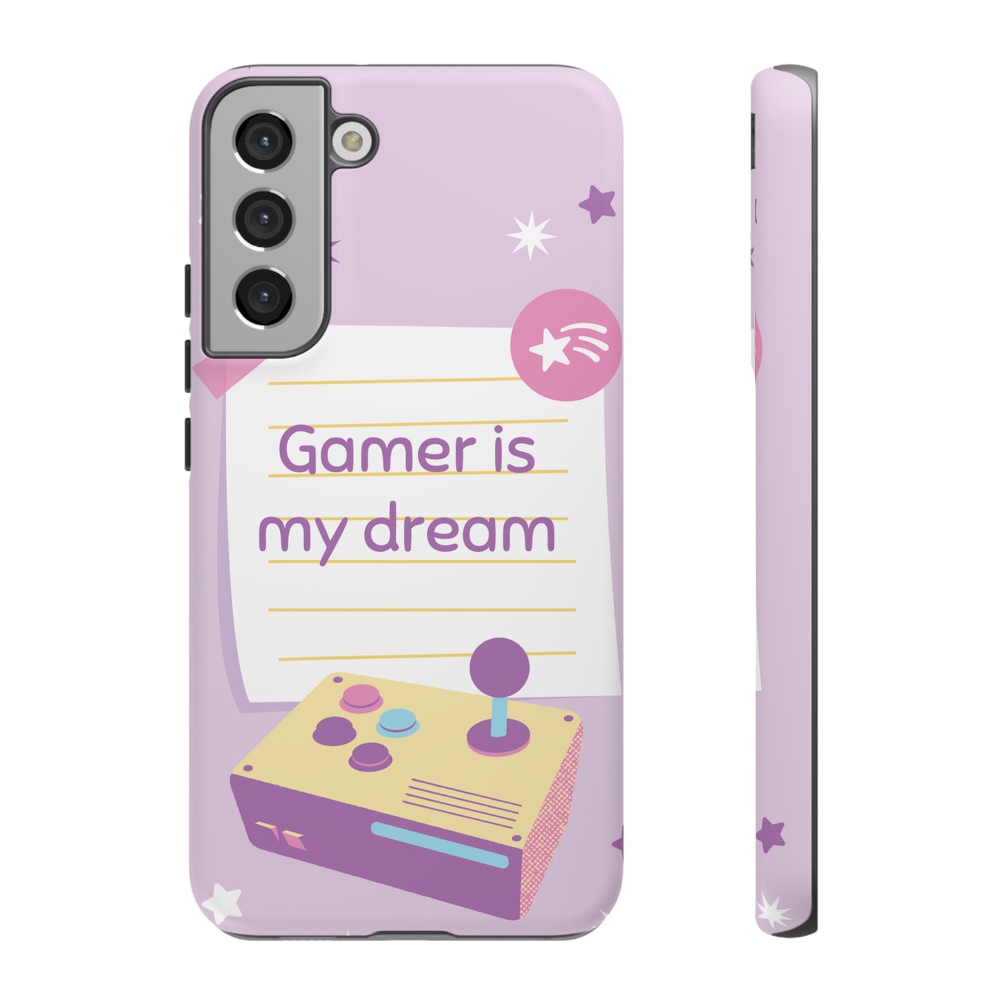 Gamer Is My Dream Job Wallpaper Phone Case | iPhone 15 Plus/ Pro, 14, 13, 12| Google Pixel 7, Pro, 5| Samsung Galaxy S23 All Major Phone Models