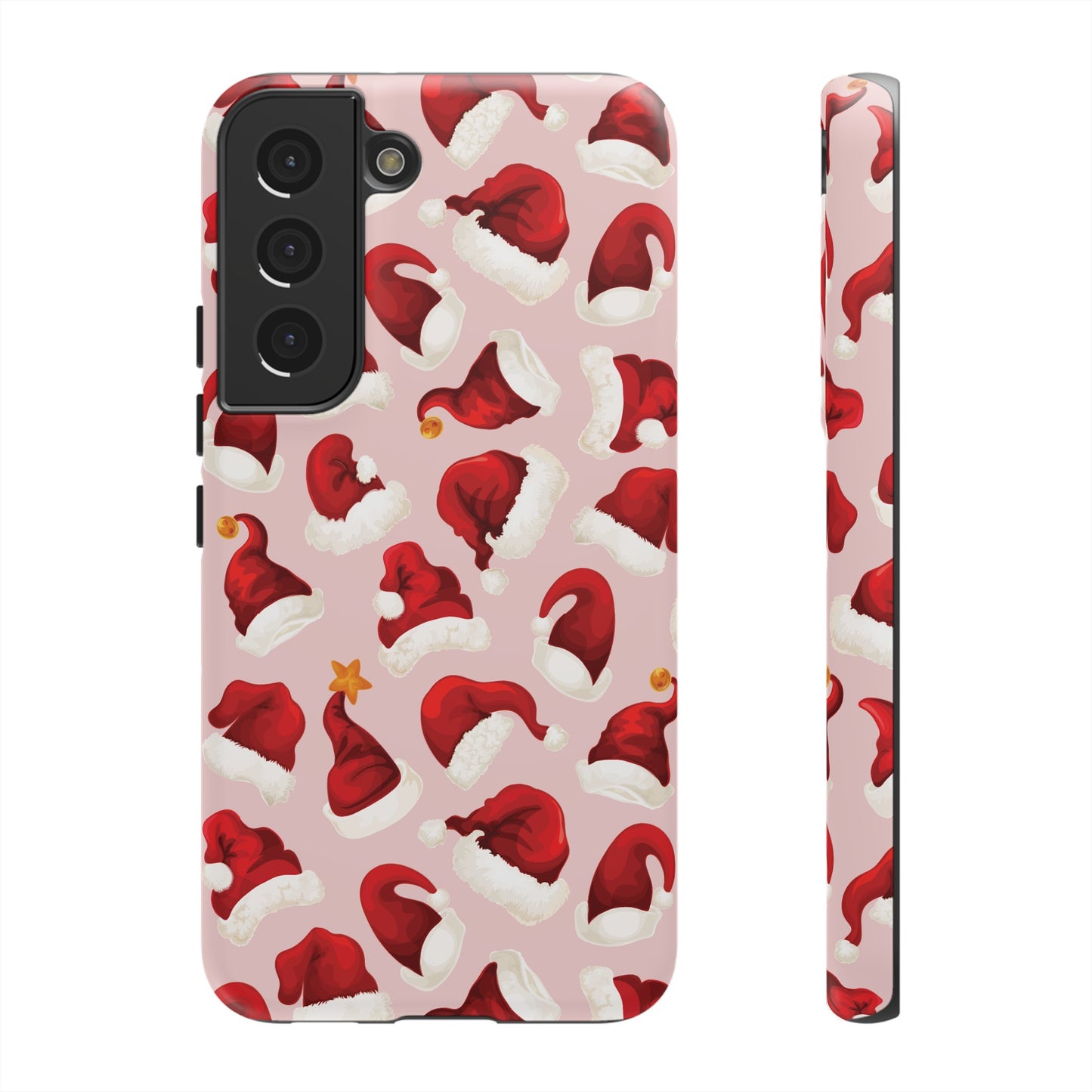 Christmas Hat Wallpaper Phone Case | iPhone 15 Plus/ Pro, 14, 13, 12| Google Pixel 7, Pro, 5| Samsung Galaxy S23 All Major Phone Models