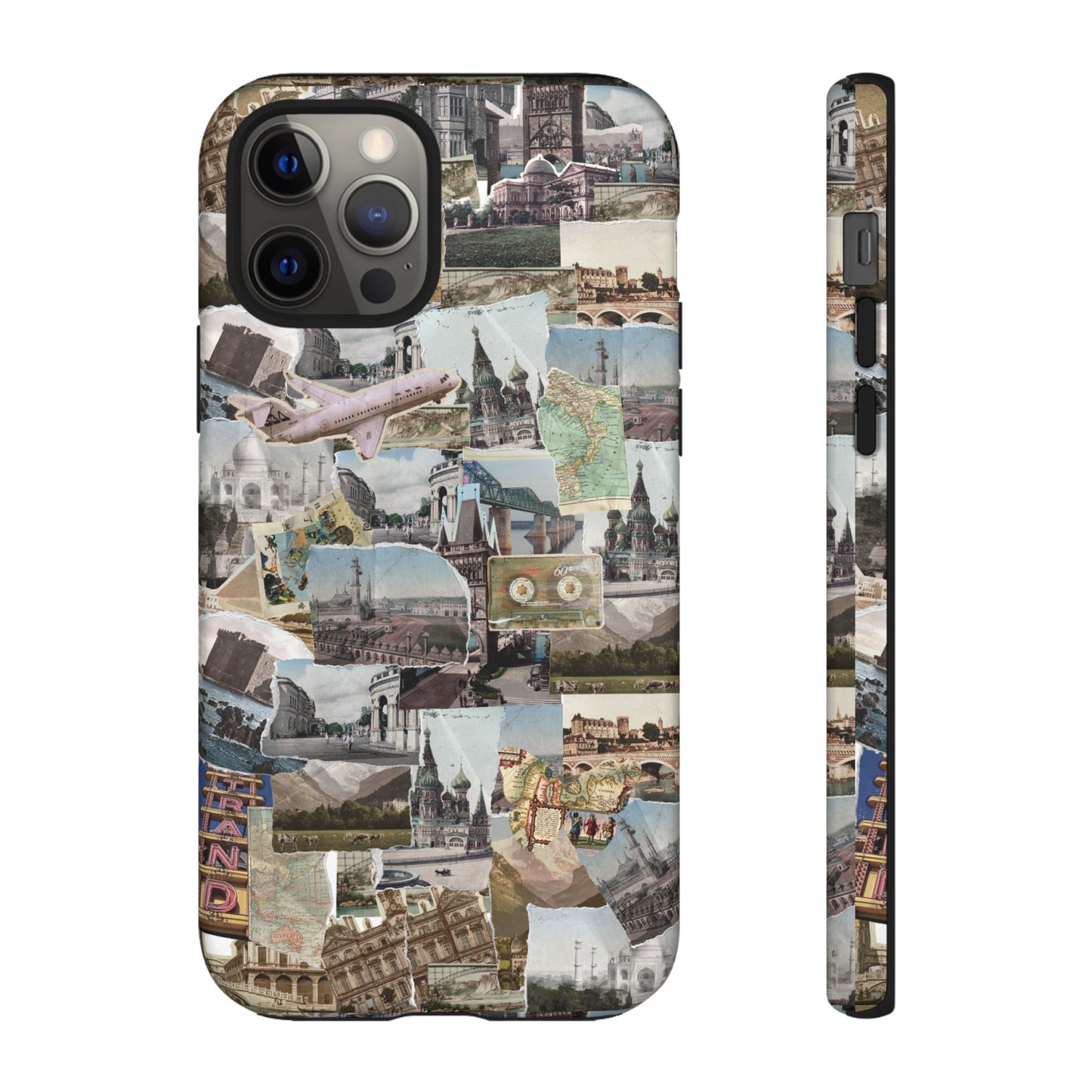 Travel Collage Wallpaper Phone Case | iPhone 15 Plus/ Pro, 14, 13, 12| Google Pixel 7, Pro, 5| Samsung Galaxy S23 All Major Phone Models