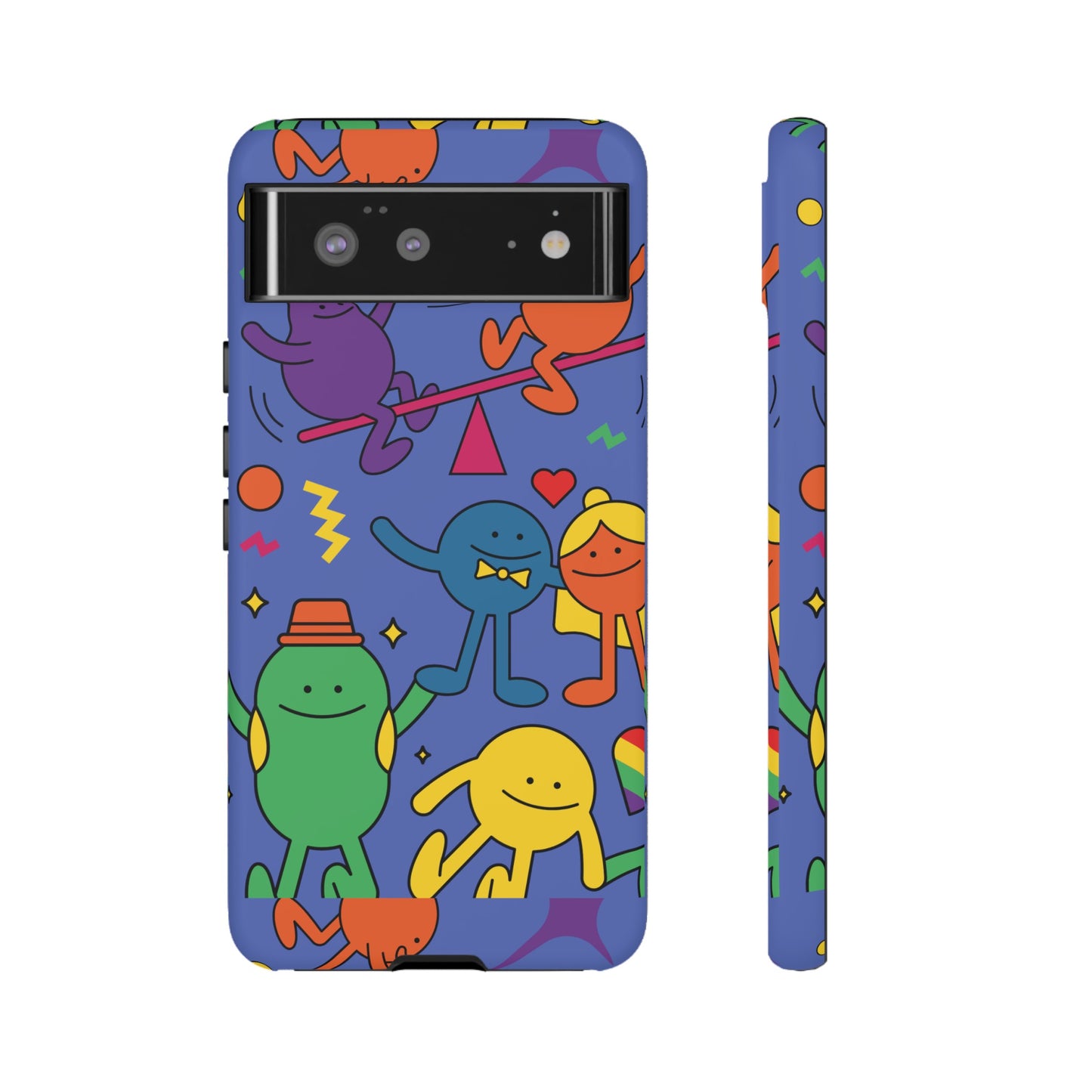 Colourful Cartoon Wallpaper Phone Case | iPhone 15 Plus/ Pro, 14, 13, 12| Google Pixel 7, Pro, 5| Samsung Galaxy S23 All Major Phone Models