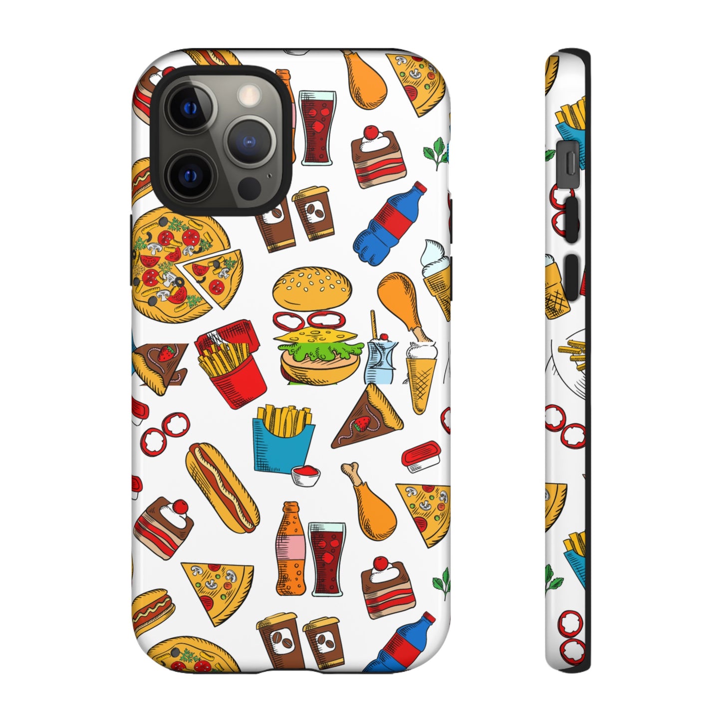 Fast Food Wallpaper Phone Case | iPhone 15 Plus/ Pro, 14, 13, 12| Google Pixel 7, Pro, 5| Samsung Galaxy S23 All Major Phone Models