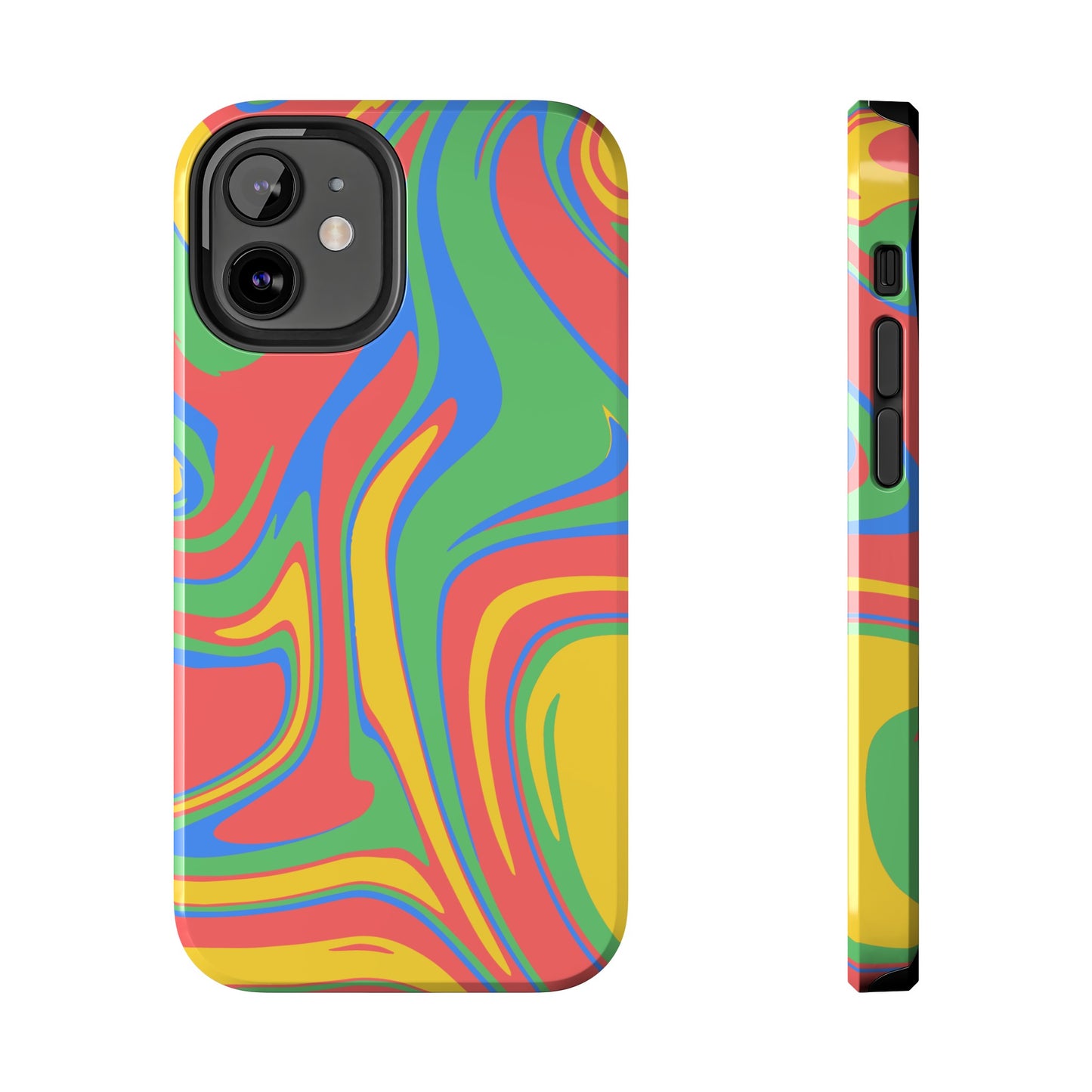 Colourful Marble Phone Case | iPhone 15 Plus/ Pro, 14, 13, 12|