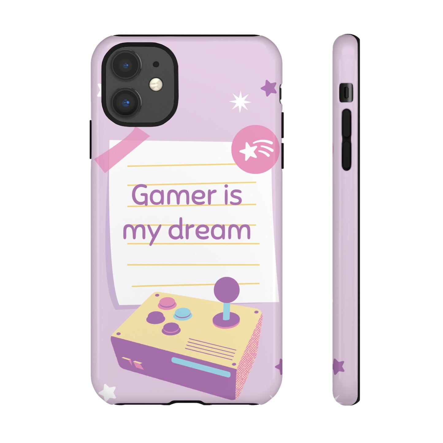 Gamer Is My Dream Job Wallpaper Phone Case | iPhone 15 Plus/ Pro, 14, 13, 12| Google Pixel 7, Pro, 5| Samsung Galaxy S23 All Major Phone Models