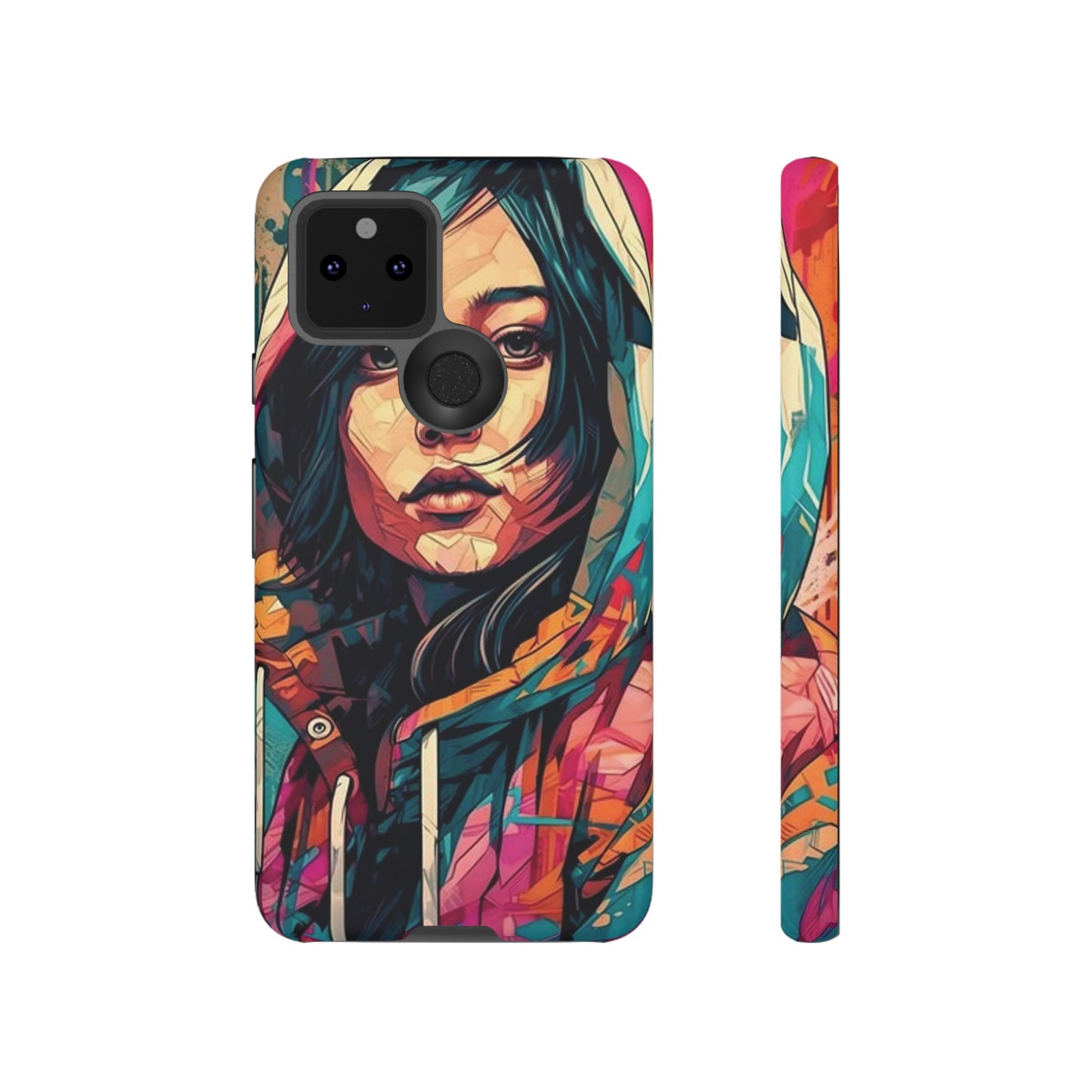 Girl Painting Wallpaper Phone Case | iPhone 15 Plus/ Pro, 14, 13, 12| Google Pixel 7, Pro, 5| Samsung Galaxy S23 All Major Phone Models