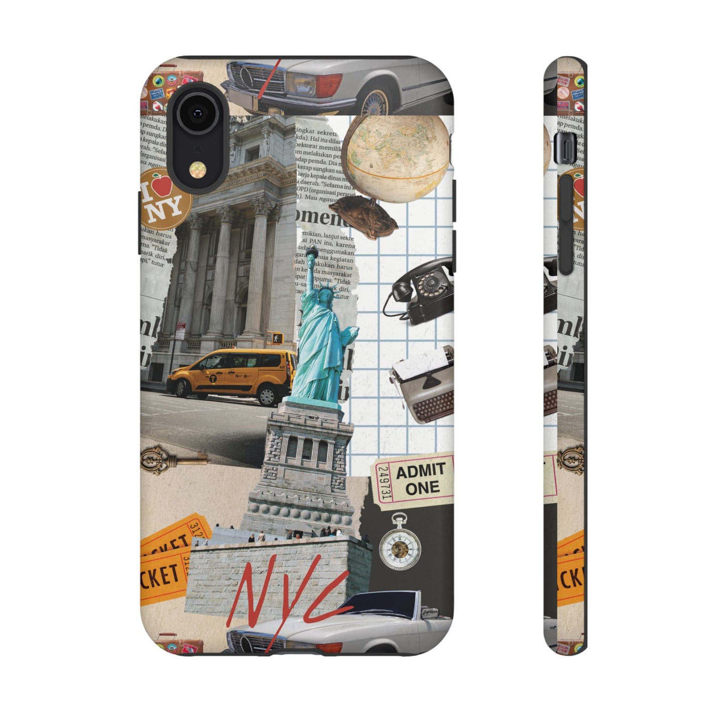 New York City Collage Wallpaper Phone Case | iPhone 15 Plus/ Pro, 14, 13, 12| Google Pixel 7, Pro, 5| Samsung Galaxy S23 All Major Phone Models