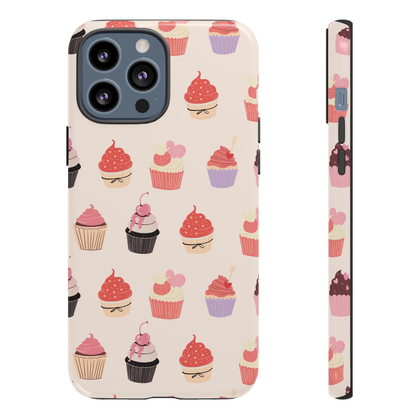 Cupcake Collage Wallpaper Phone Case | iPhone 15 Plus/ Pro, 14, 13, 12| Google Pixel 7, Pro, 5| Samsung Galaxy S23 All Major Phone Models