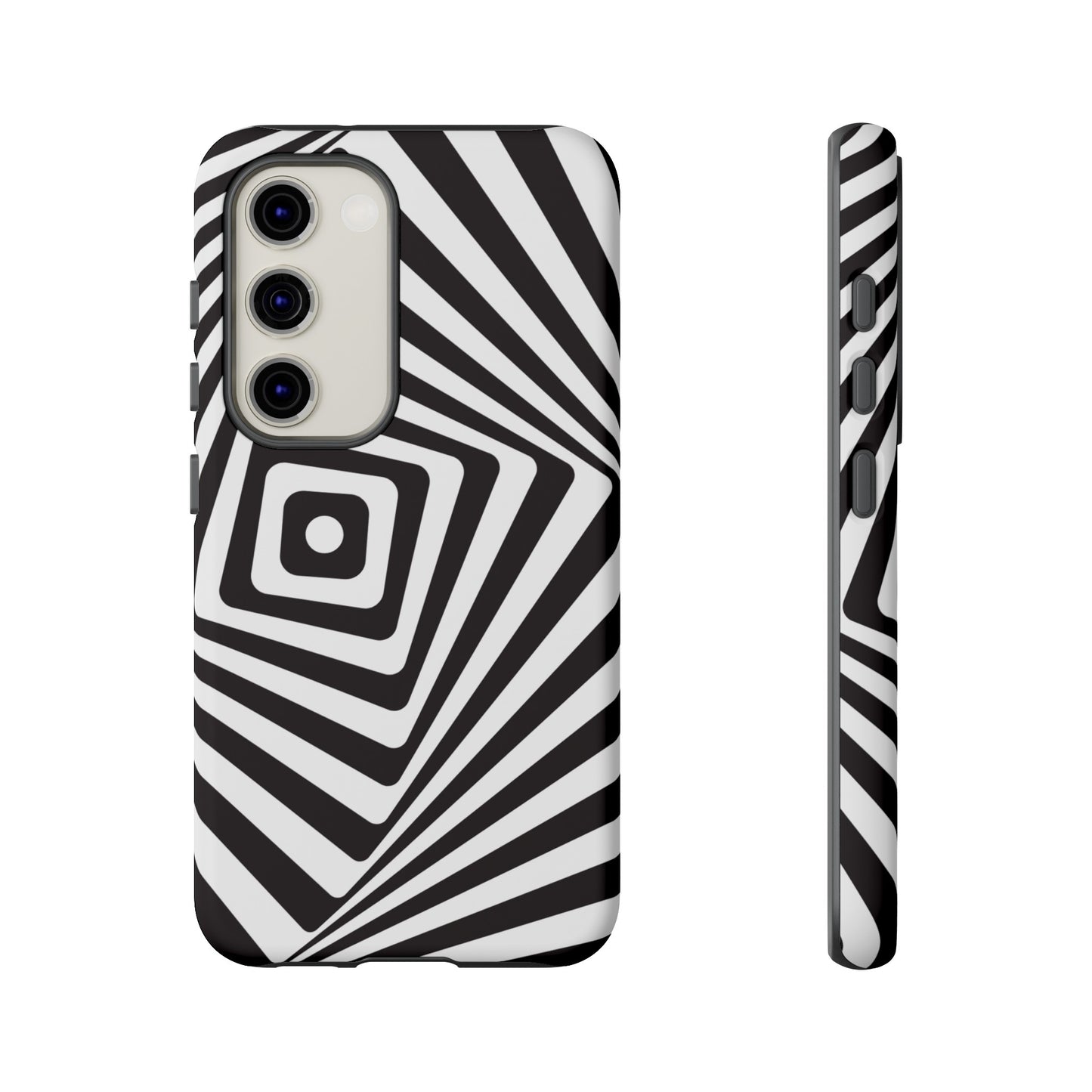 Black & White Spiral Wallpaper Phone Case | iPhone 15 Plus/ Pro, 14, 13, 12| Google Pixel 7, Pro, 5| Samsung Galaxy S23 All Major Phone Models